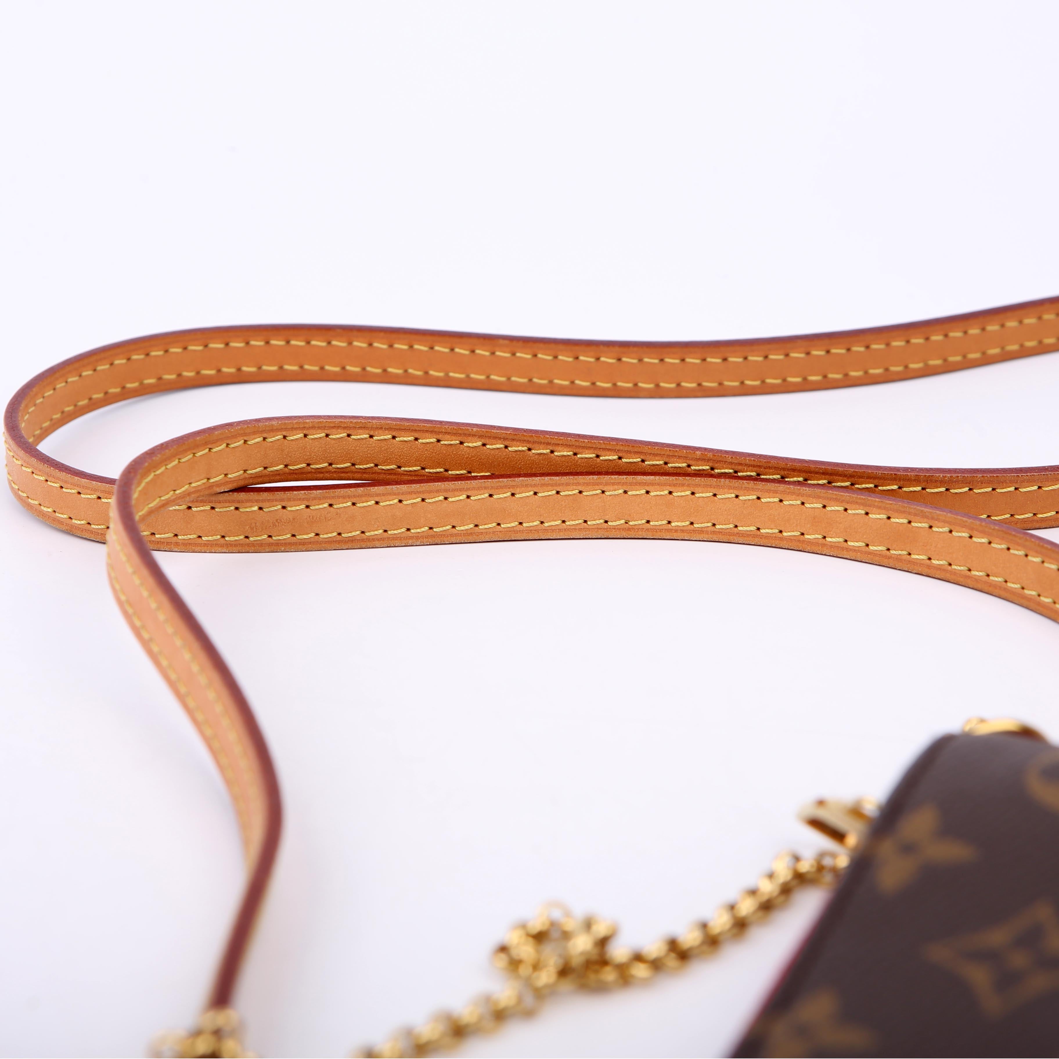 Louis Vuitton Pallas Clutch Monogram Red