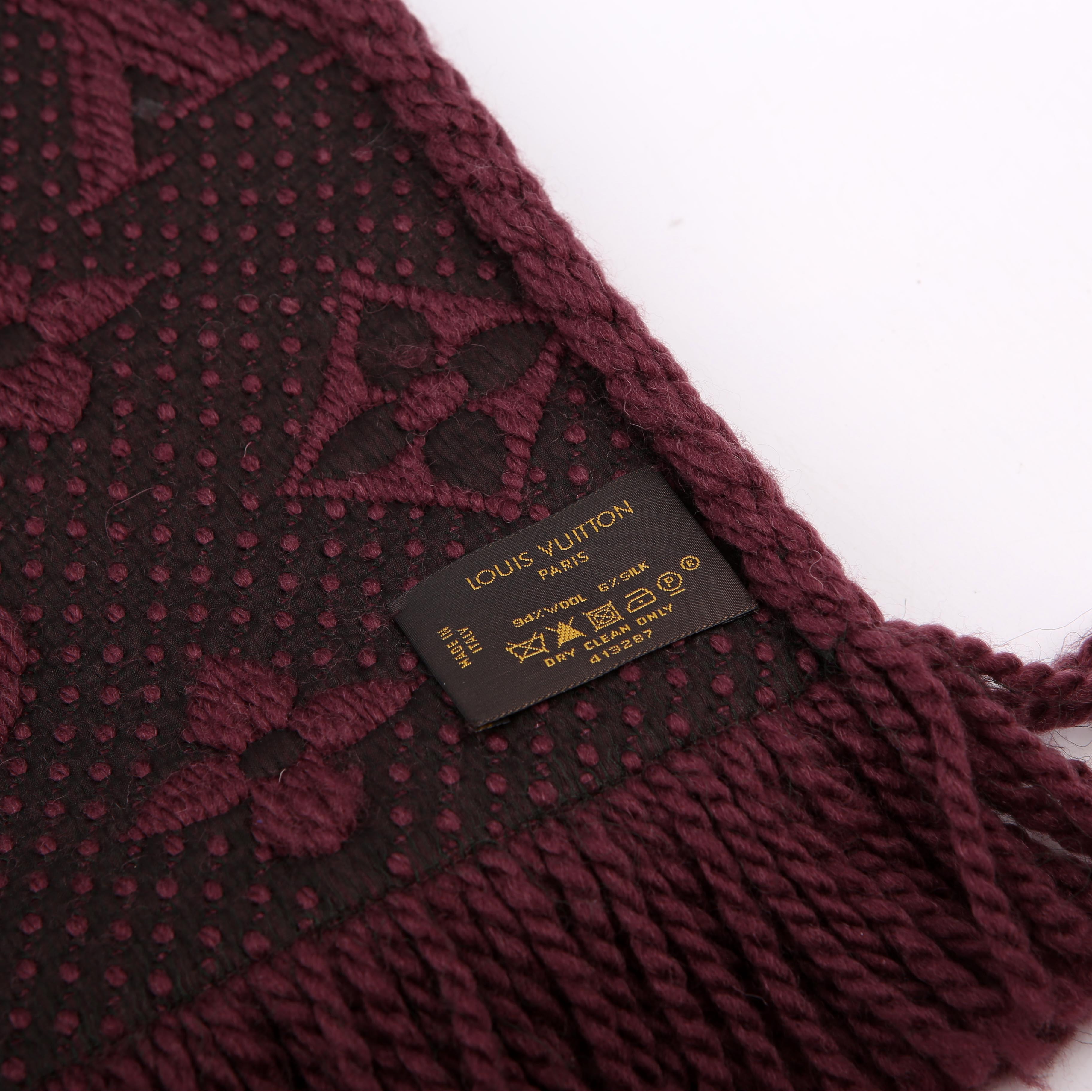 Louis Vuitton Logomania Wool/Silk Scarf