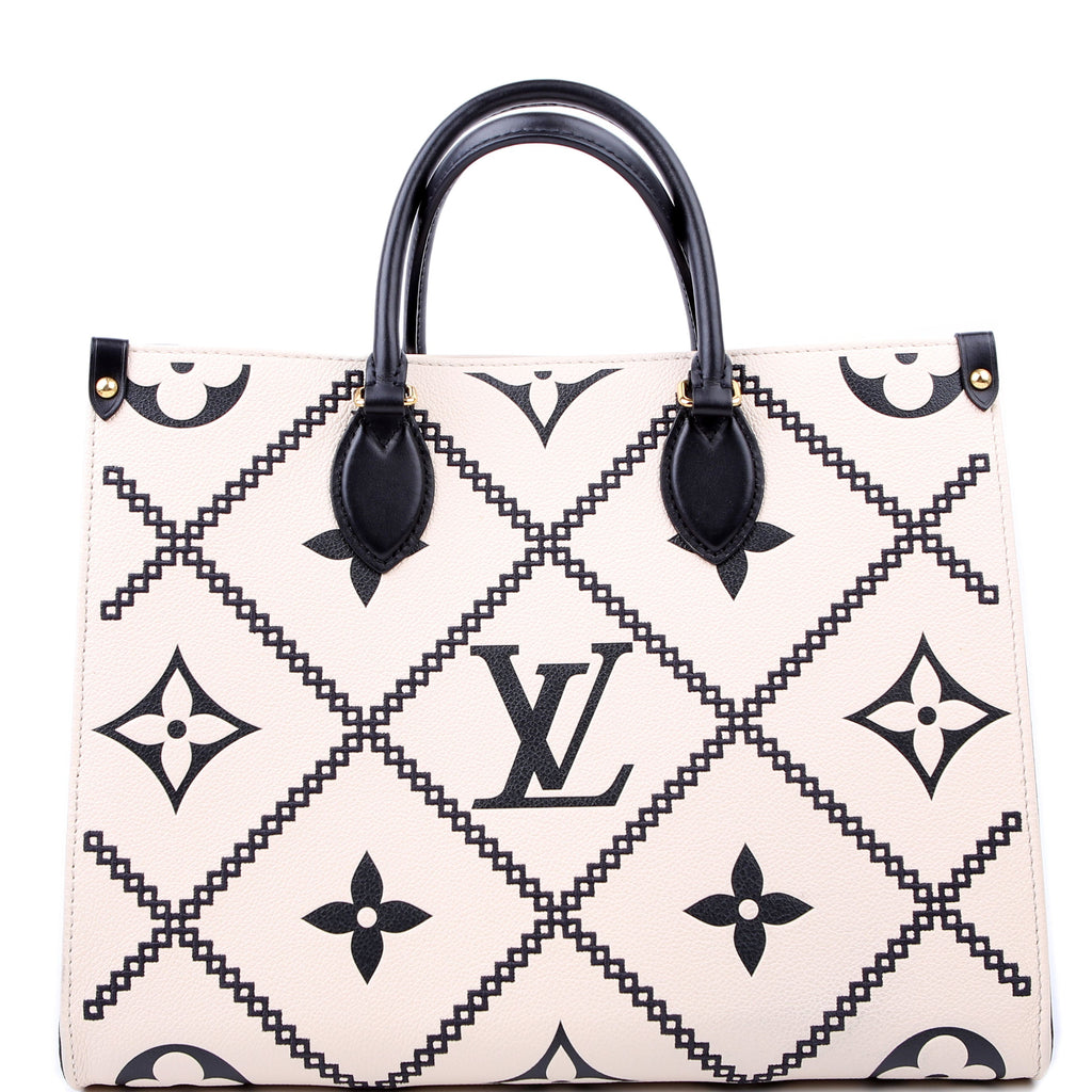 Louis Vuitton ONTHEGO MM Empreinte Broderies White/Black