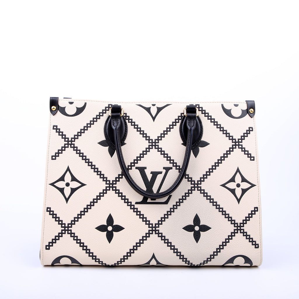 Louis Vuitton ONTHEGO MM Empreinte Broderies White/Black