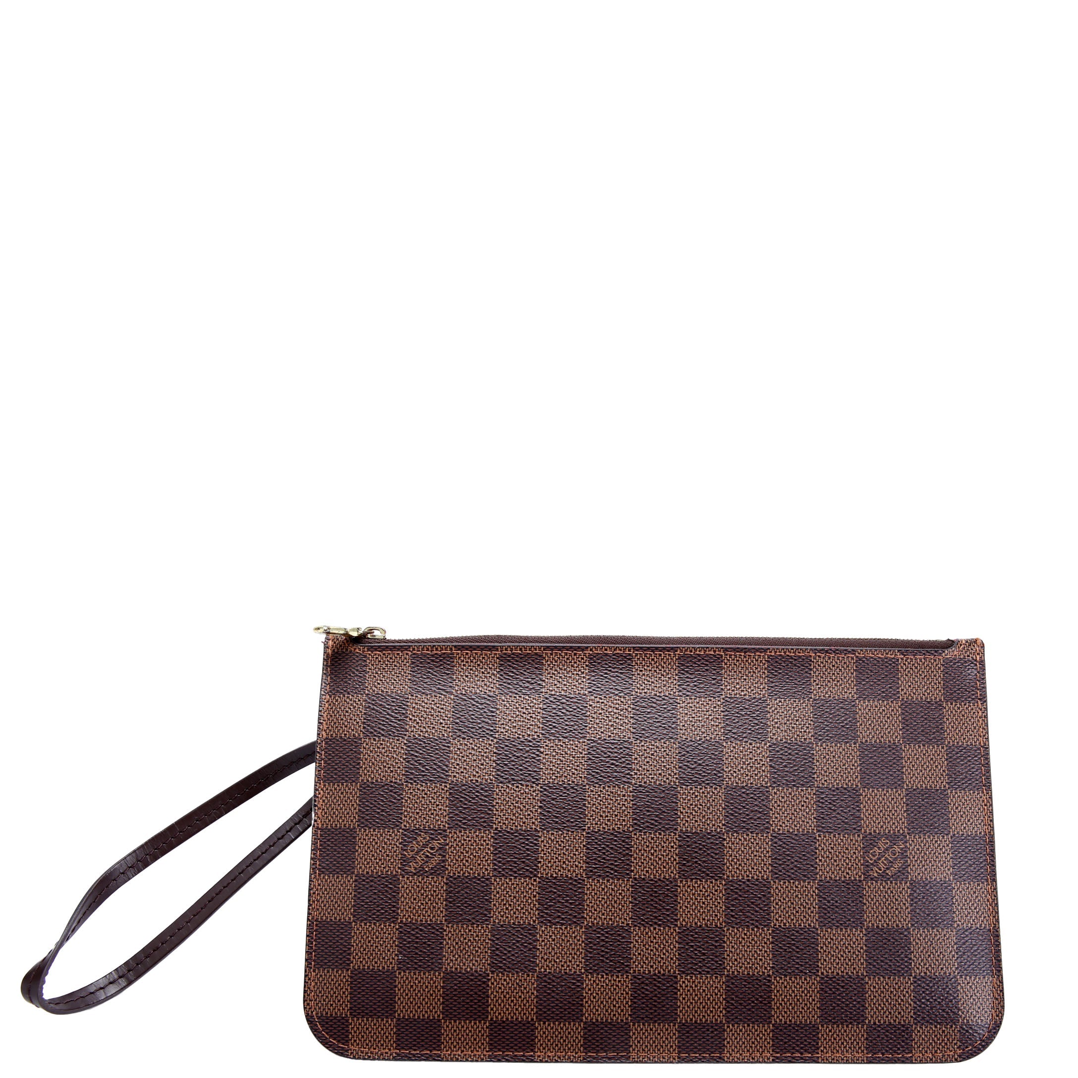 Louis Vuitton Pochette Only Damier Ebene Neverfull Red