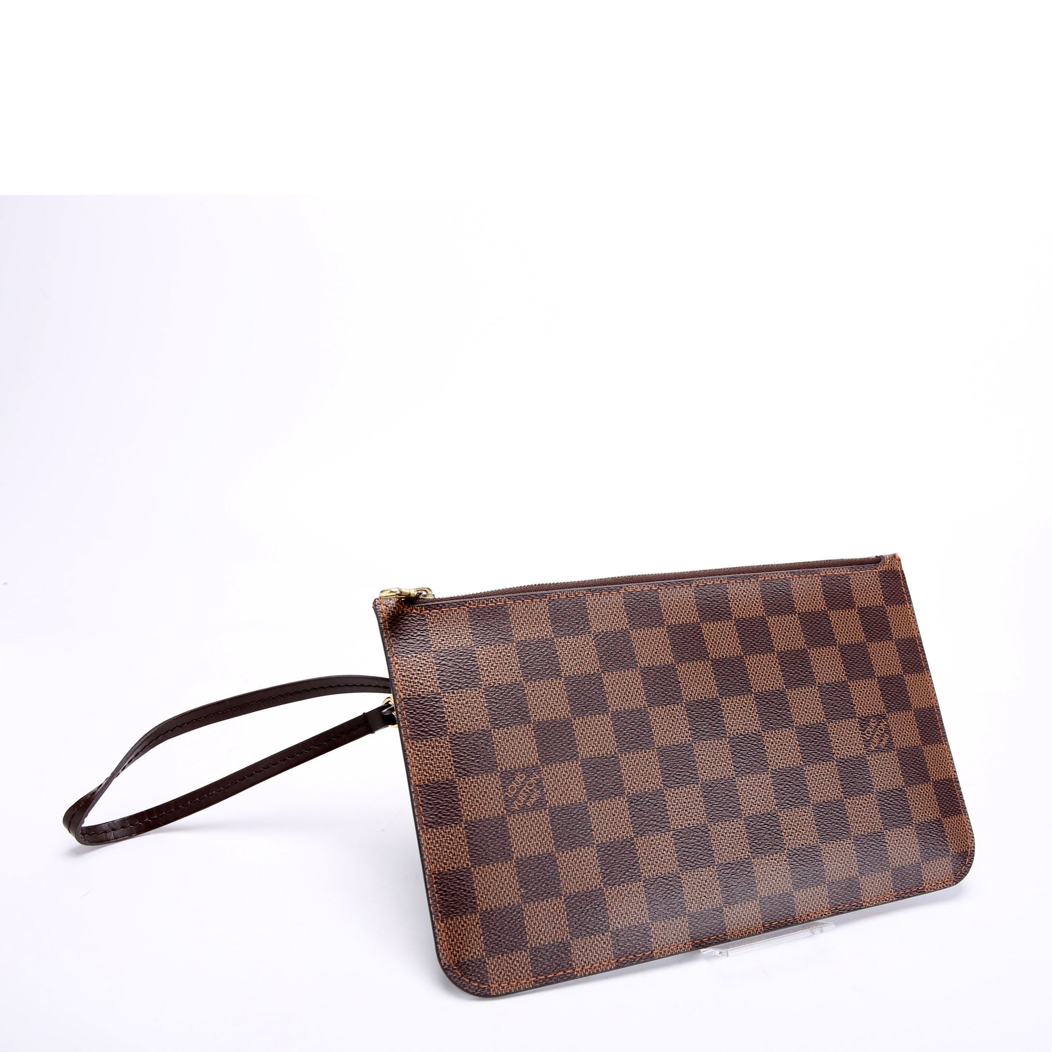 Louis Vuitton Pochette Only Damier Ebene Neverfull Red