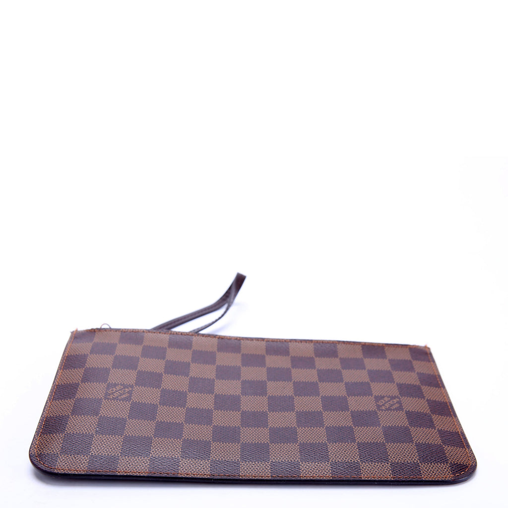 Louis Vuitton Pochette Only Damier Ebene Neverfull Red