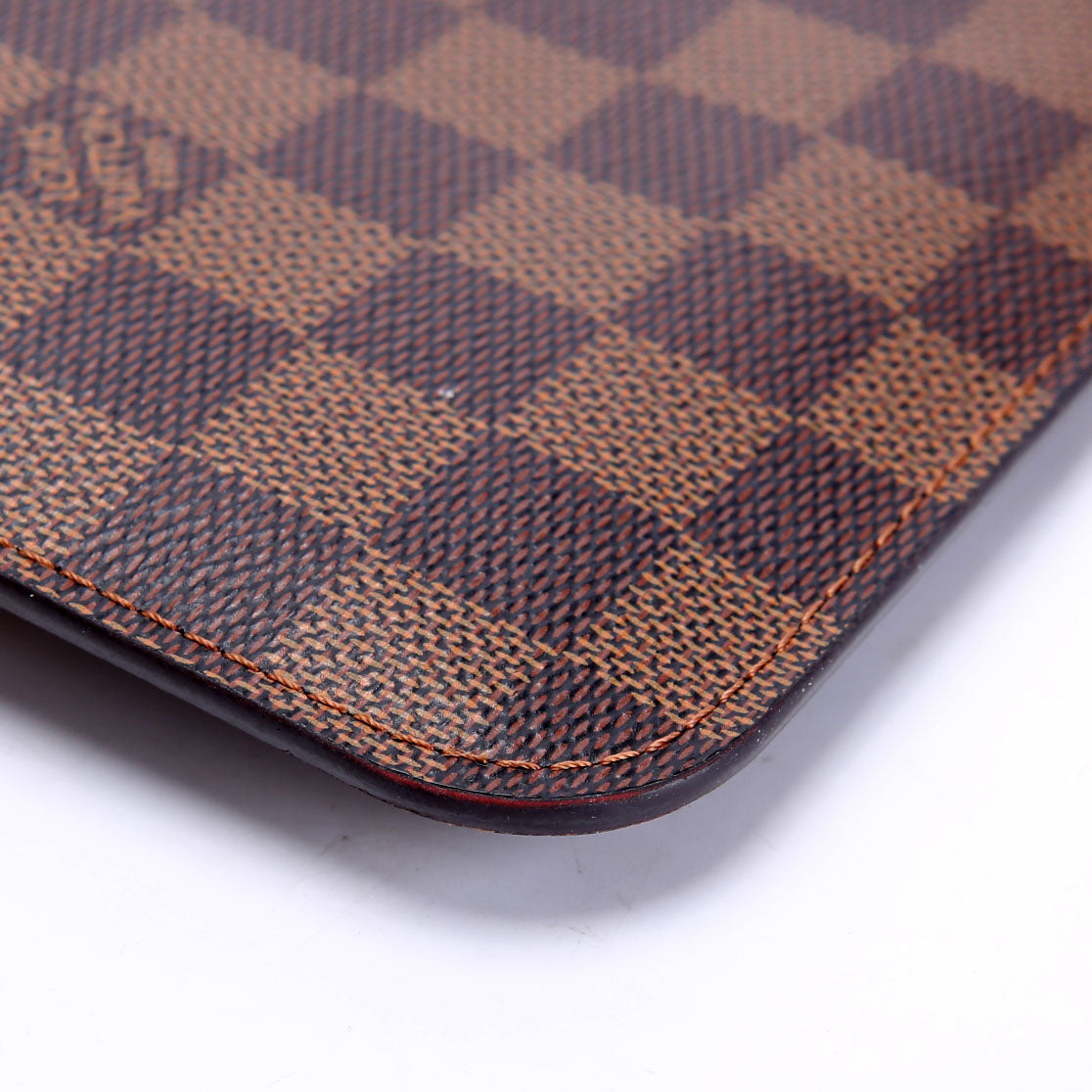 Louis Vuitton Pochette Only Damier Ebene Neverfull Red