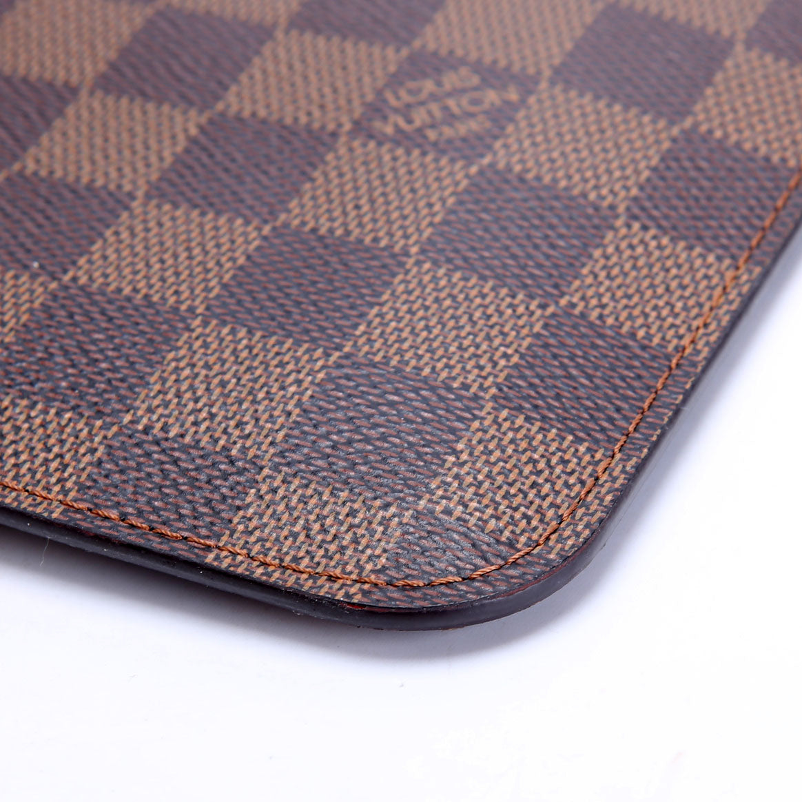 Louis Vuitton Pochette Only Damier Ebene Neverfull Red