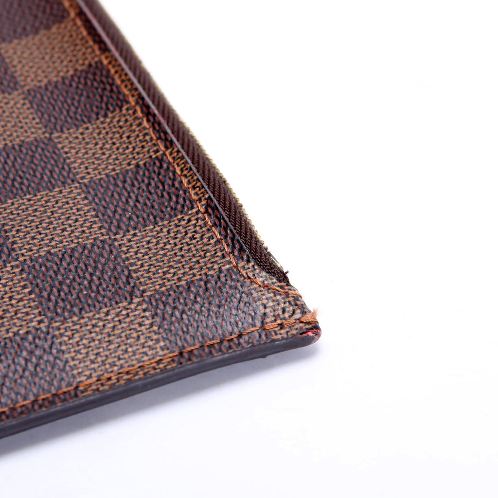 Louis Vuitton Pochette Only Damier Ebene Neverfull Red