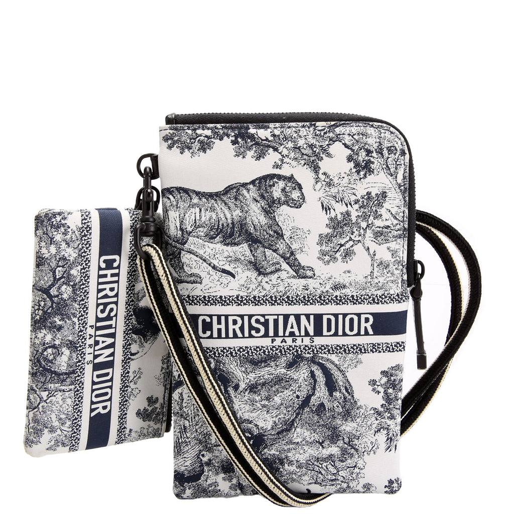 Christian Dior Multifunctional Pouch Toile De Jouy Black/White
