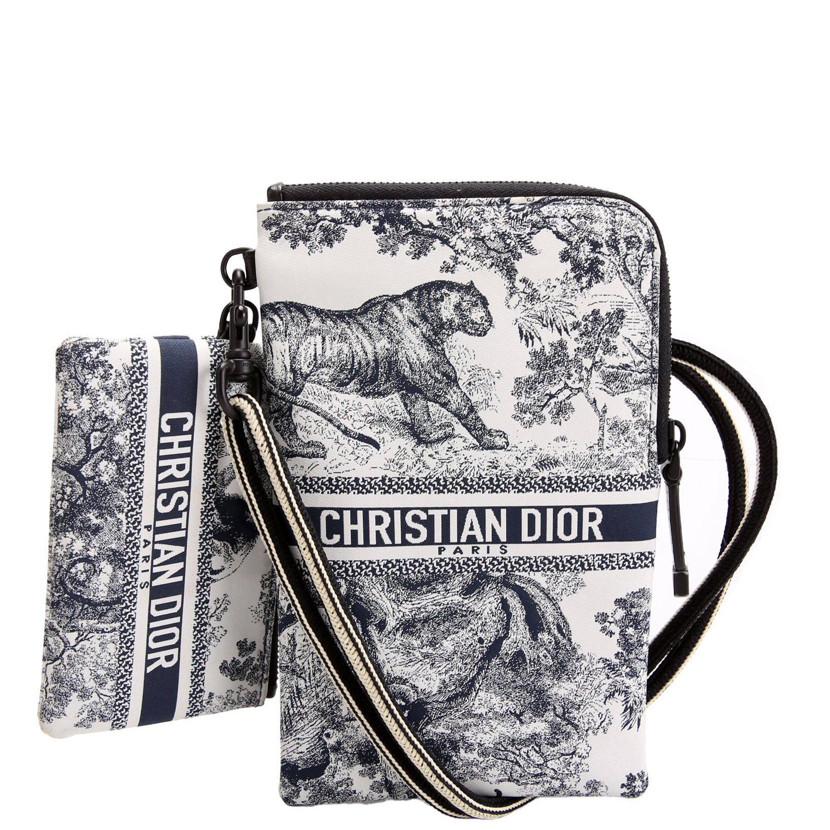 Christian Dior Multifunctional Pouch Toile De Jouy Black/White