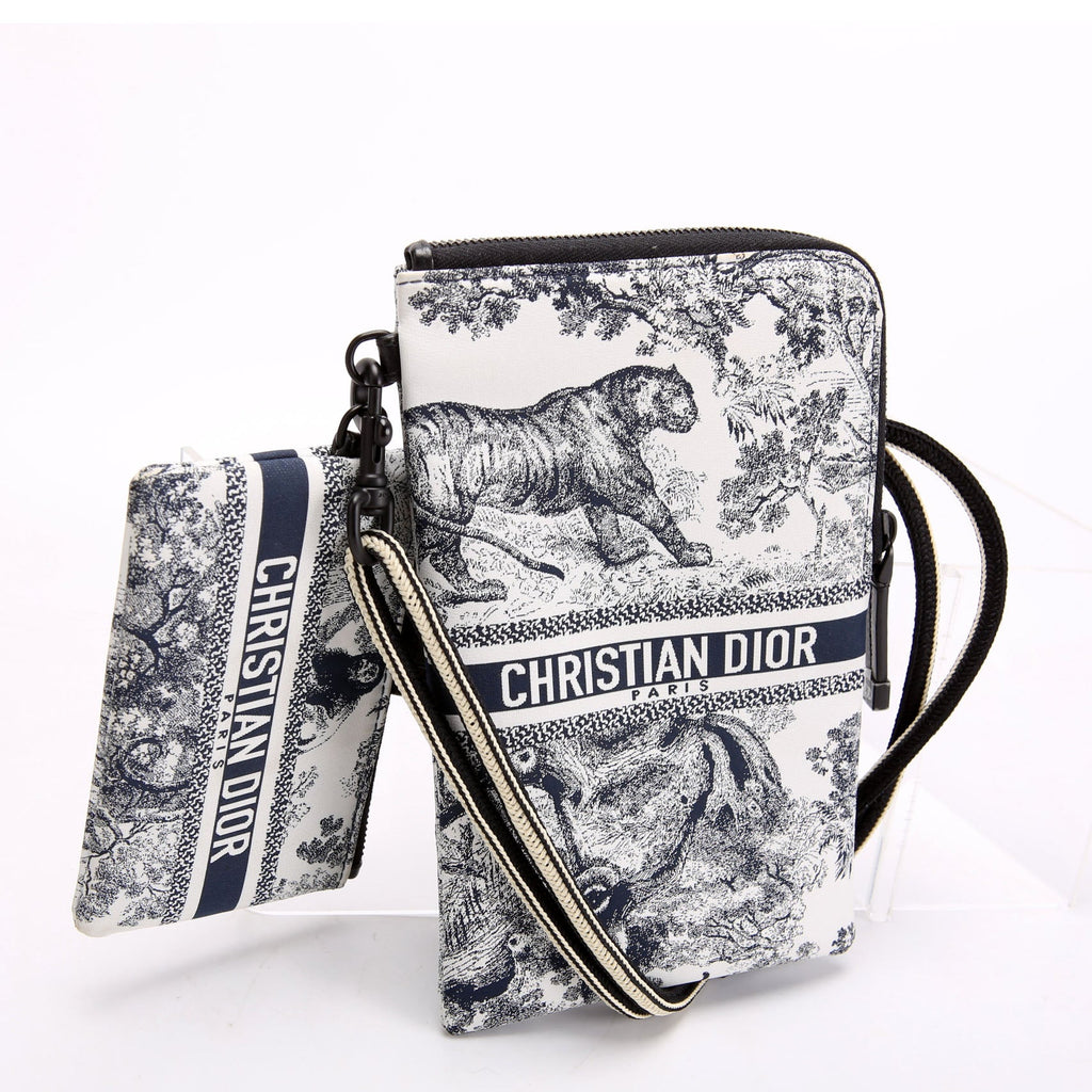 Christian Dior Multifunctional Pouch Toile De Jouy Black/White