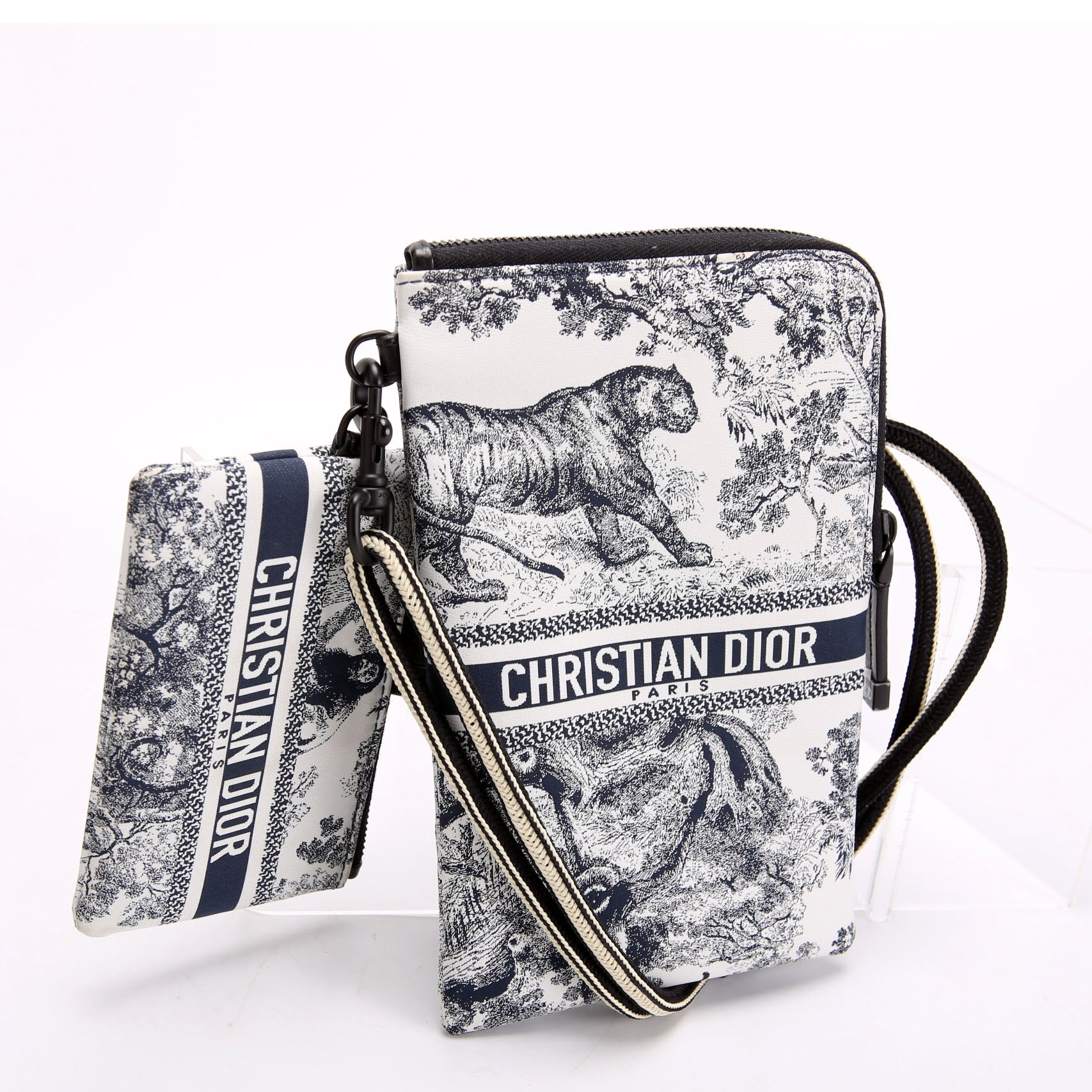 Christian Dior Multifunctional Pouch Toile De Jouy Black/White