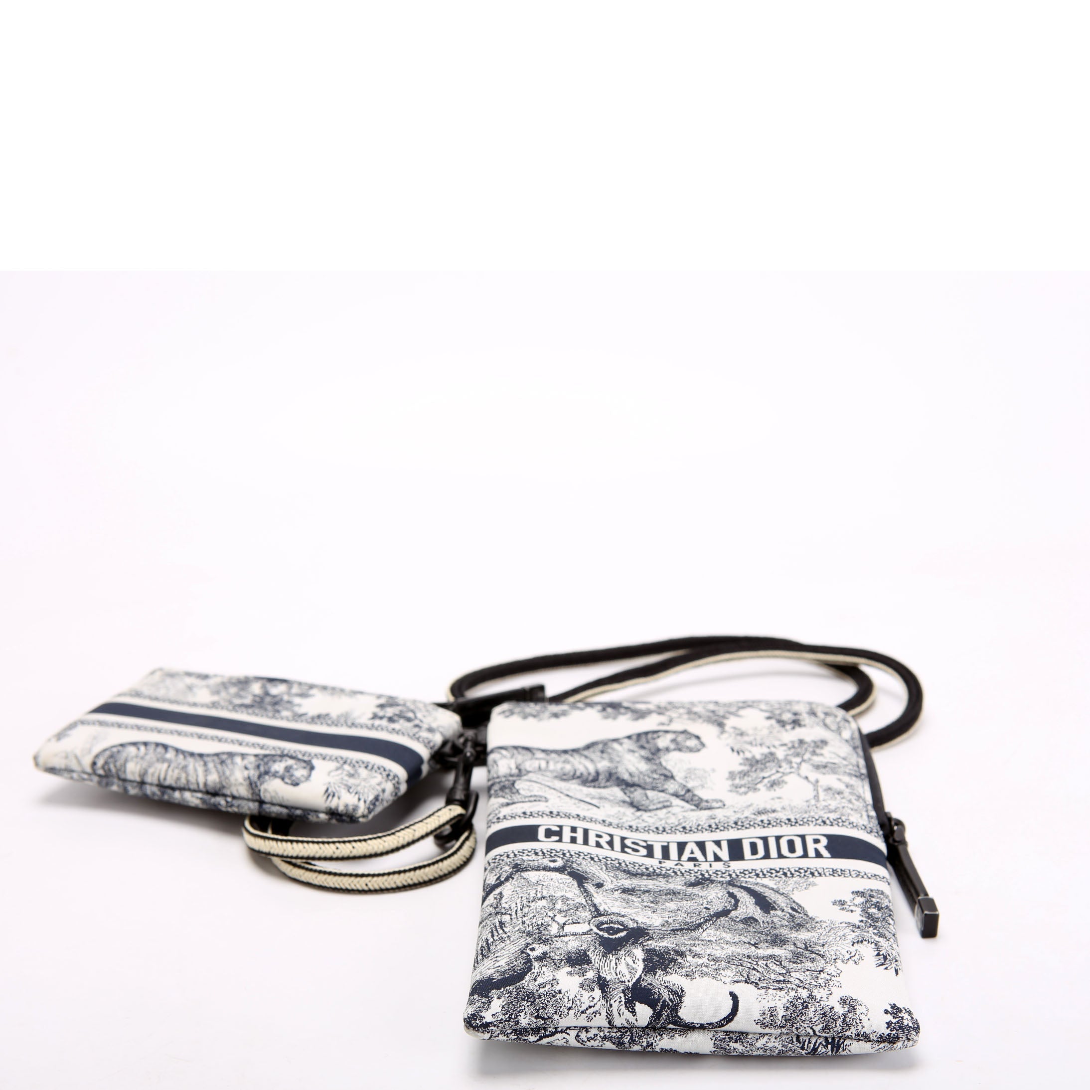 Christian Dior Multifunctional Pouch Toile De Jouy Black/White