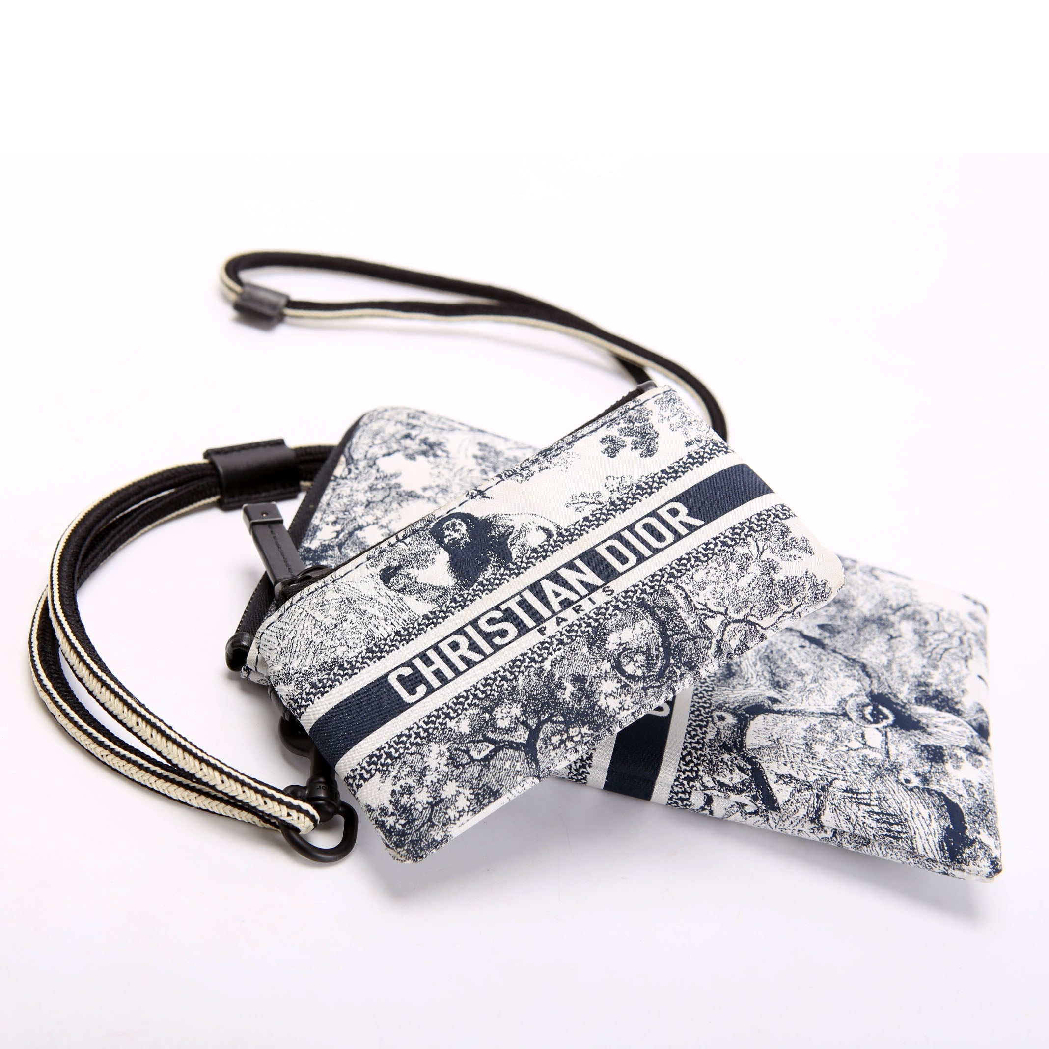 Christian Dior Multifunctional Pouch Toile De Jouy Black/White