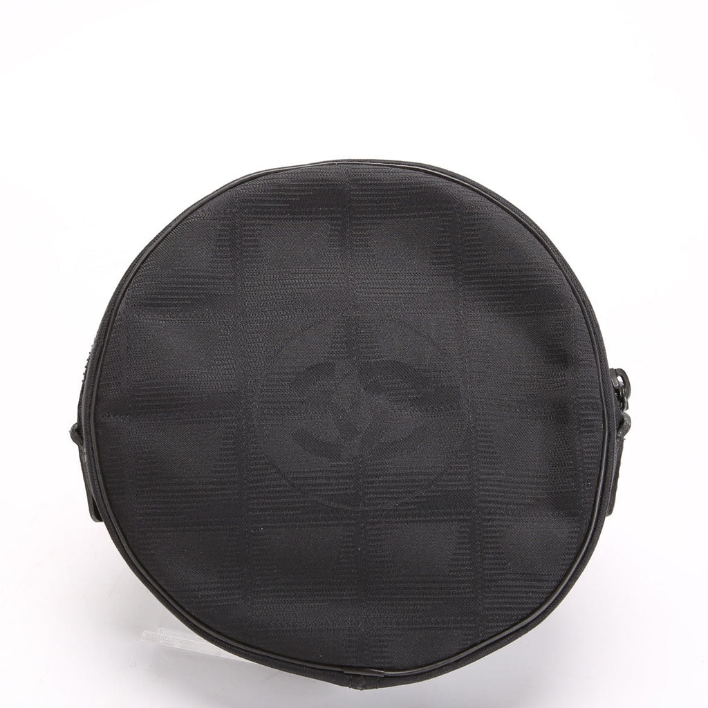 Chanel Travel Linge Round Wristlet Black