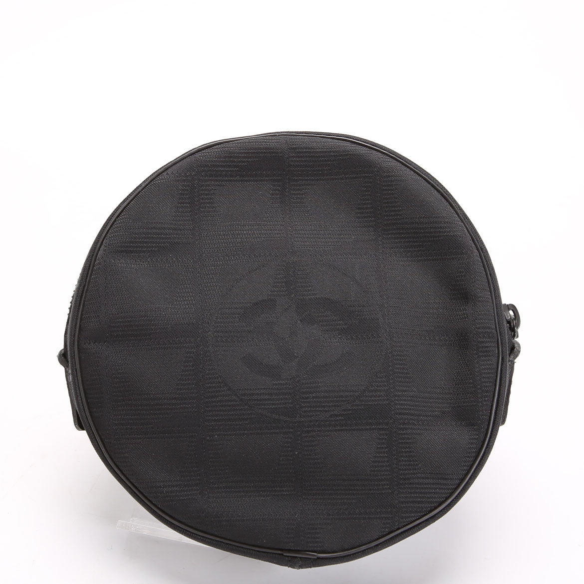 Chanel Travel Linge Round Wristlet Black