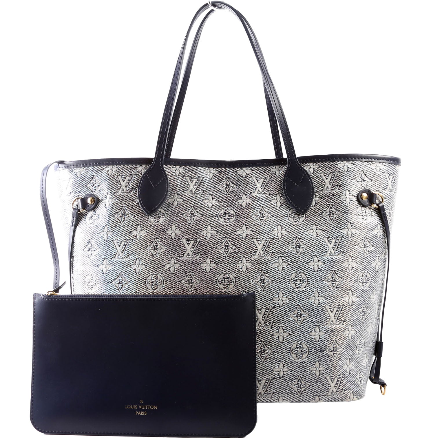 Louis Vuitton Neverfull With Wallet MM Monoglam