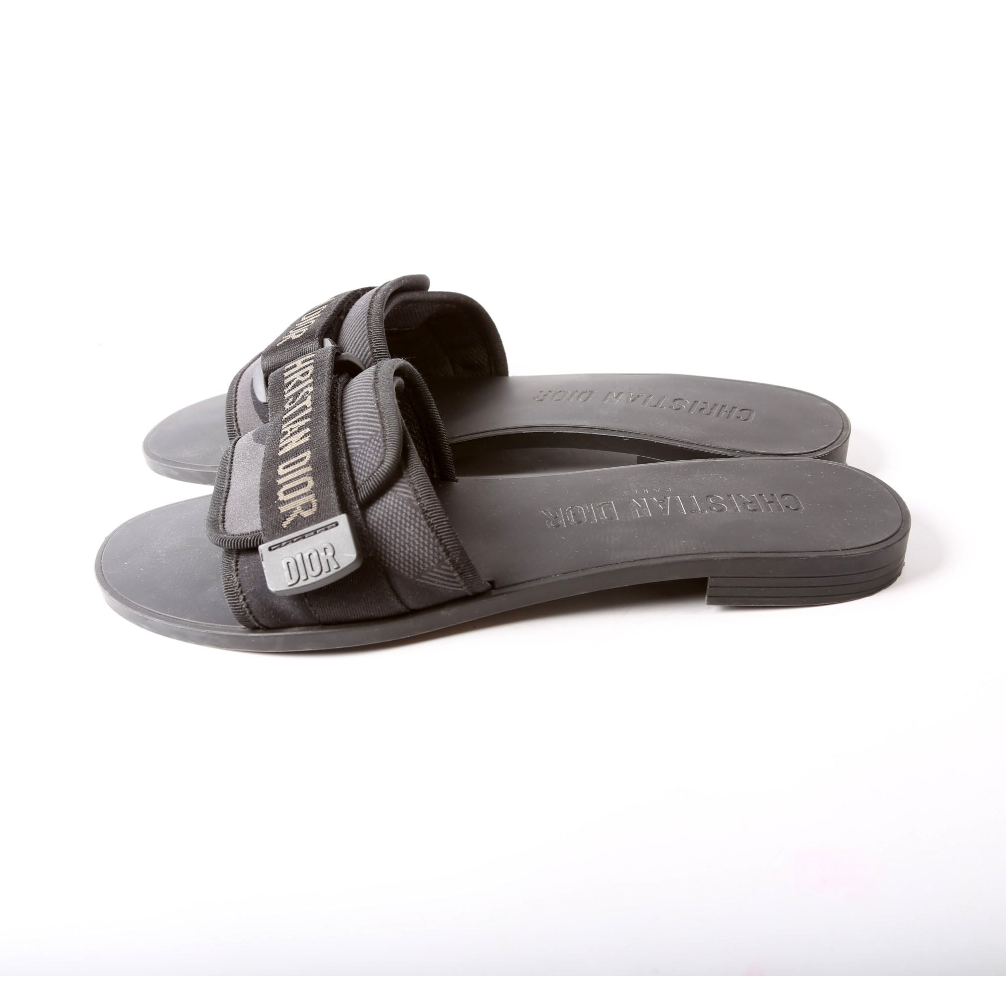 Christian Dior Diorevolution Slides Size 41 Black