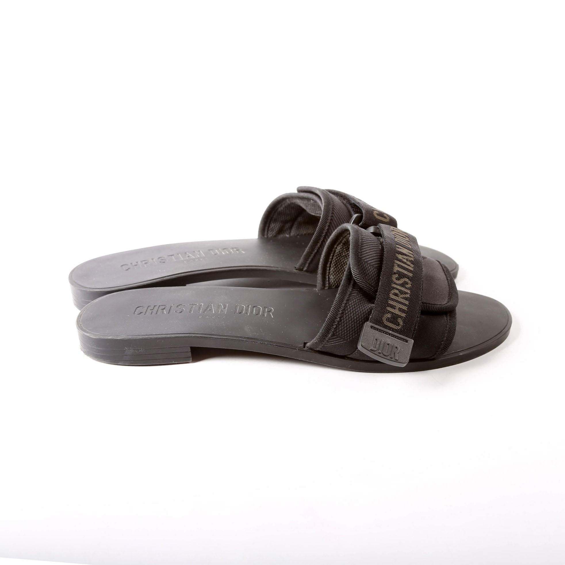 Christian Dior Diorevolution Slides Size 41 Black
