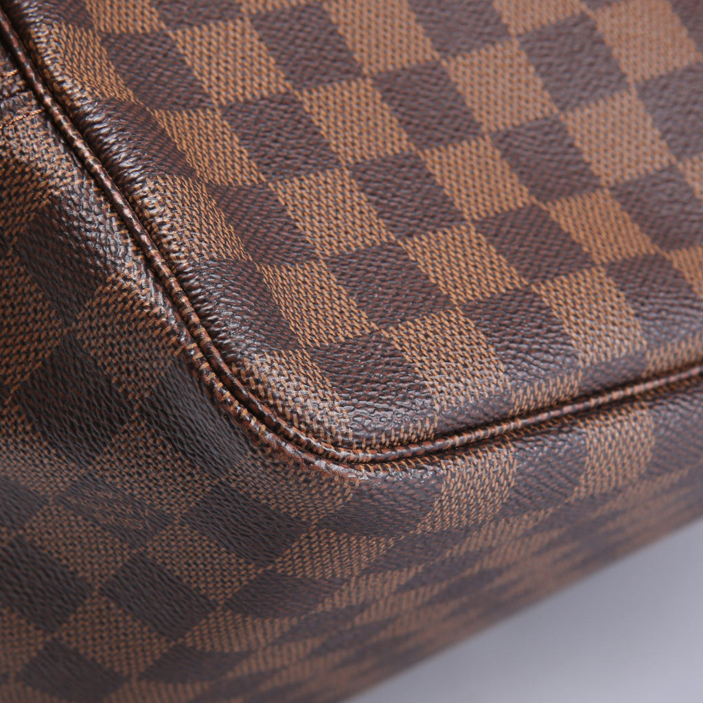 Louis Vuitton Neverfull With Wallet MM Damier Ebene Pink