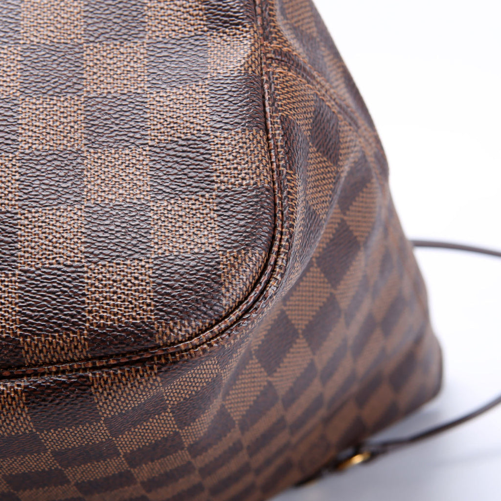Louis Vuitton Neverfull With Wallet MM Damier Ebene Pink