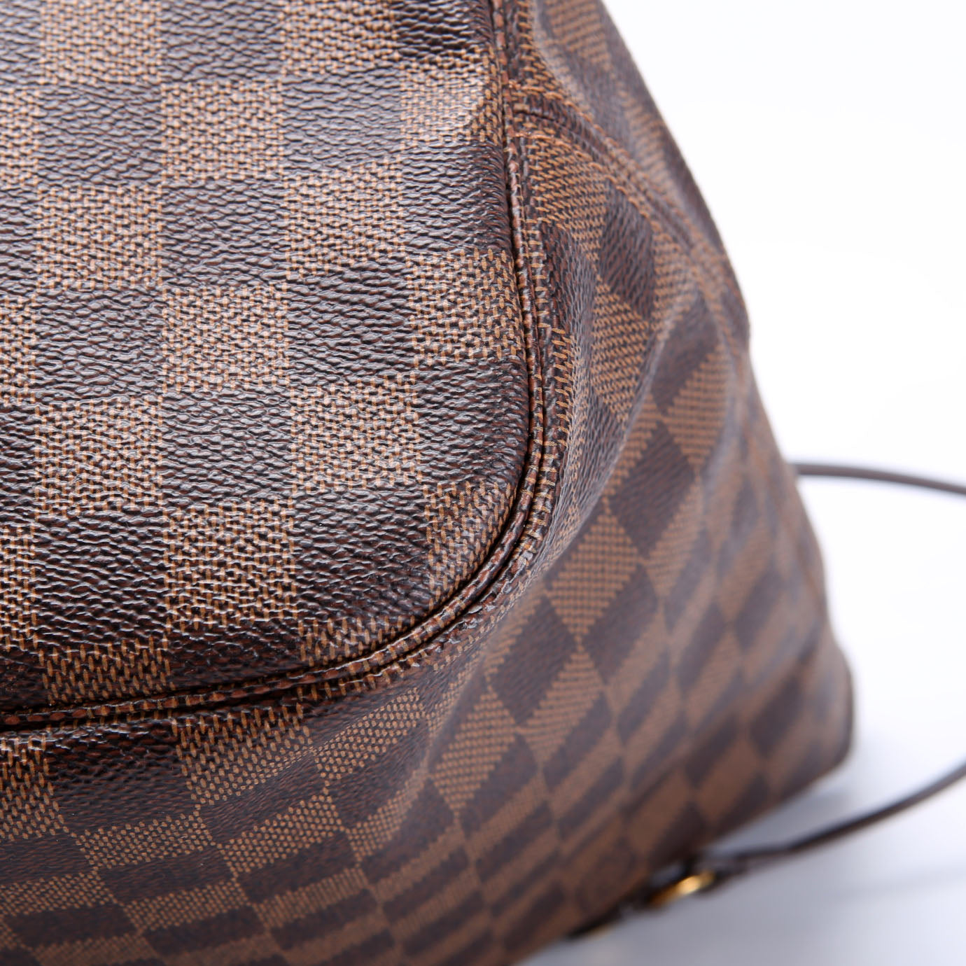 Louis Vuitton Neverfull With Wallet MM Damier Ebene Pink