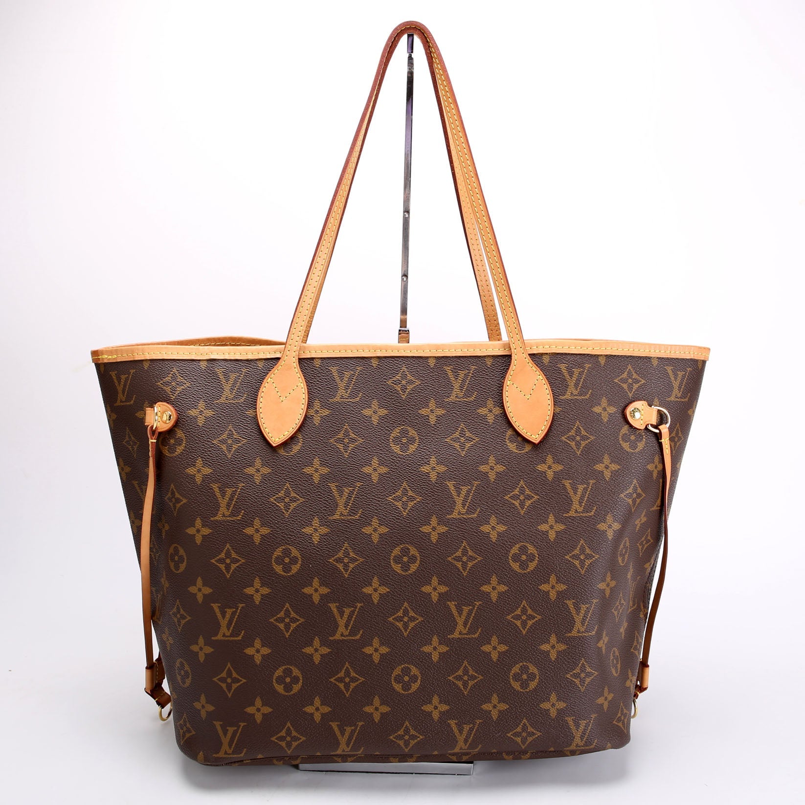 Louis Vuitton Neverfull With Wallet MM Monogram Beige
