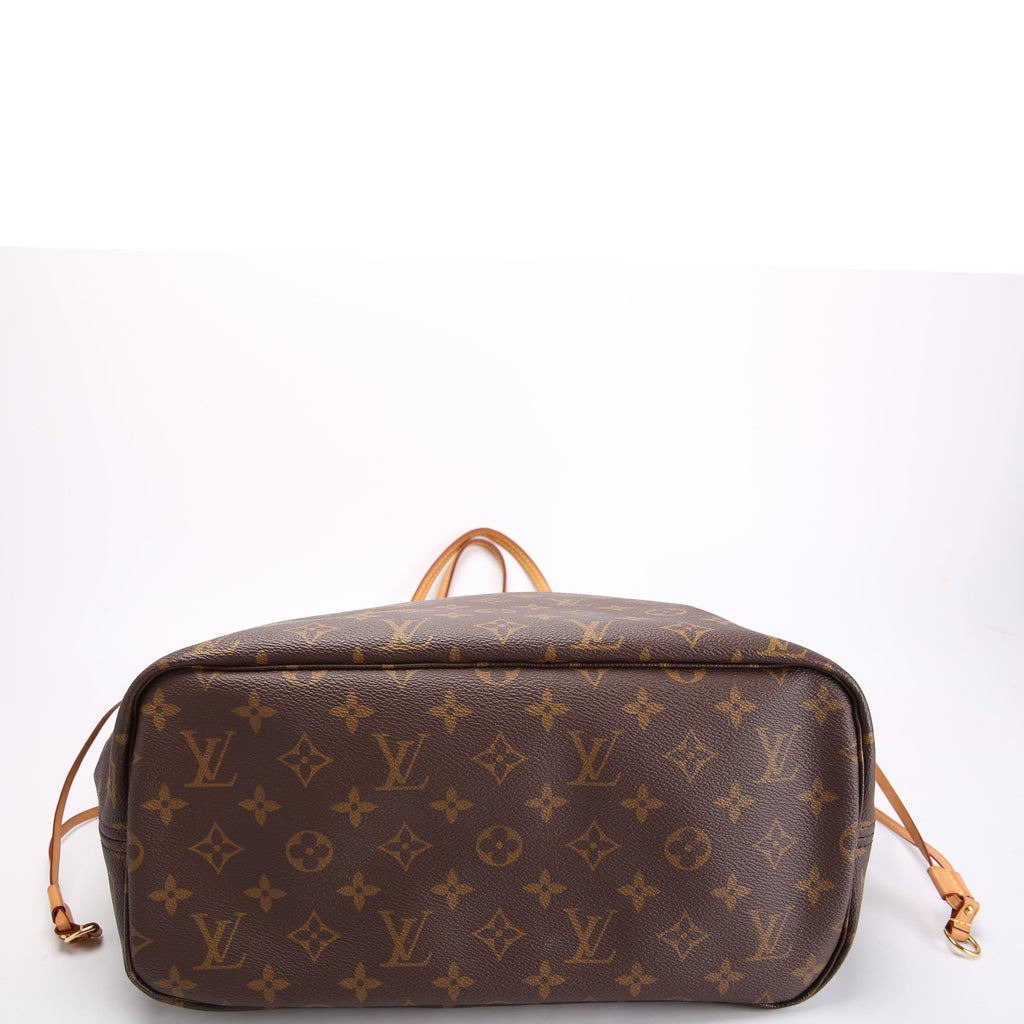 Louis Vuitton Neverfull With Wallet MM Monogram Beige
