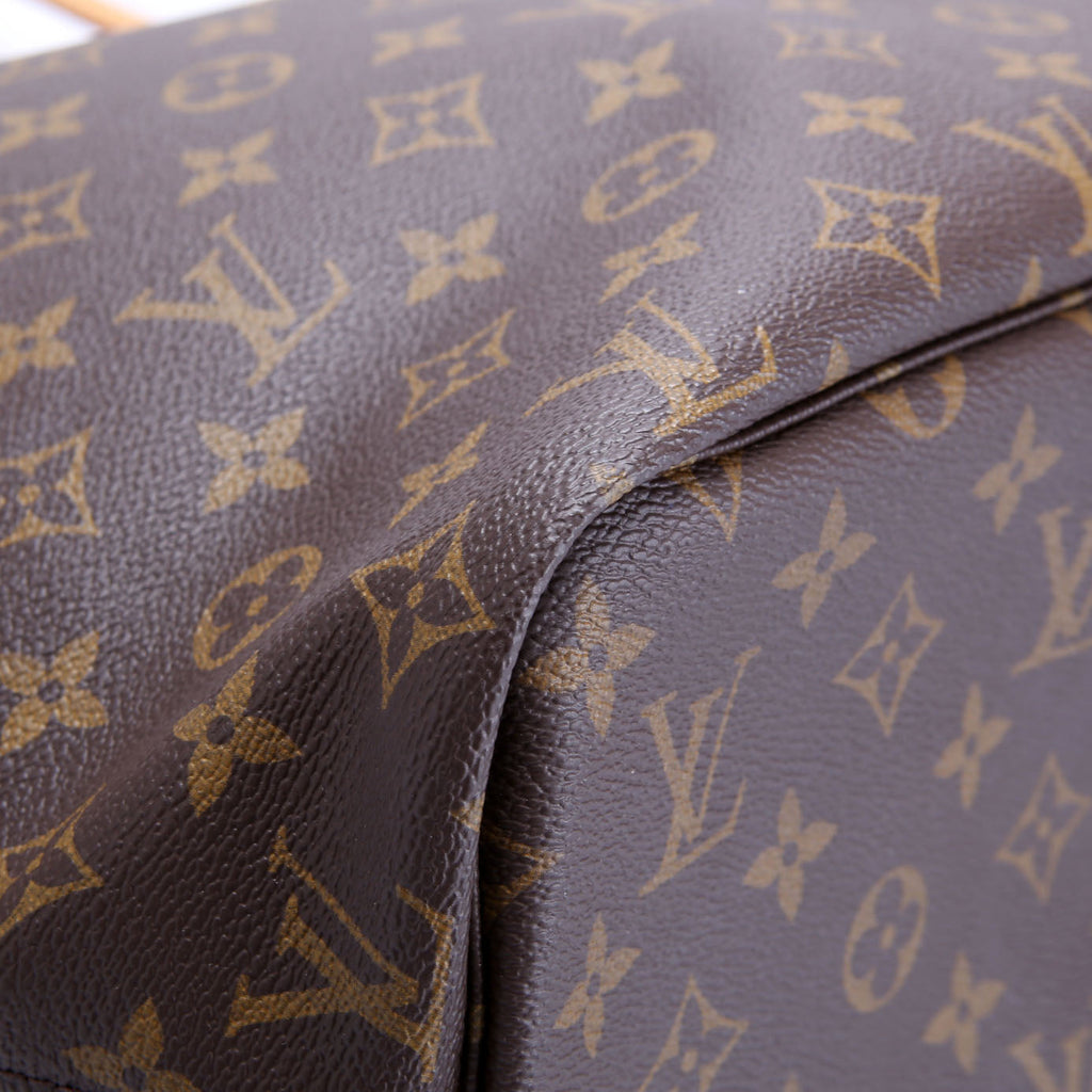 Louis Vuitton Neverfull With Wallet MM Monogram Beige
