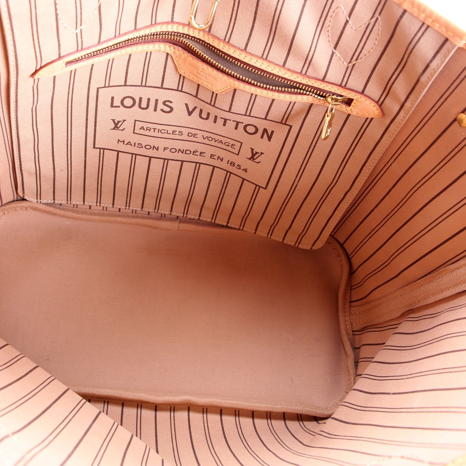 Louis Vuitton Neverfull With Wallet MM Monogram Beige
