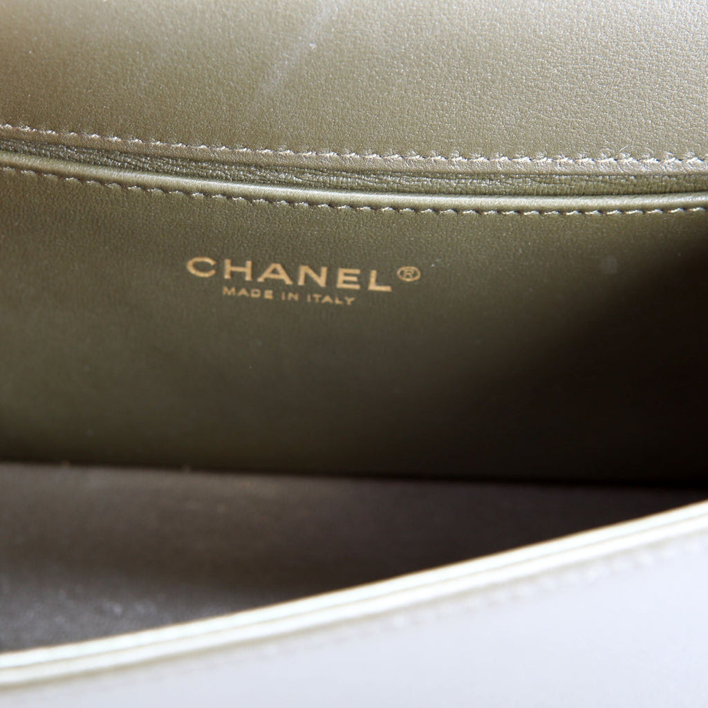 Chanel Boy Flap Medium Old Lambskin RFID Green