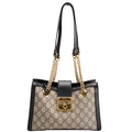 Gucci 498156 Padlock GG Small Tote Beige/Black