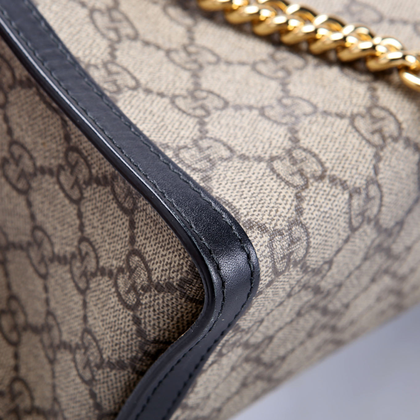 Gucci 498156 Padlock GG Small Tote Beige/Black