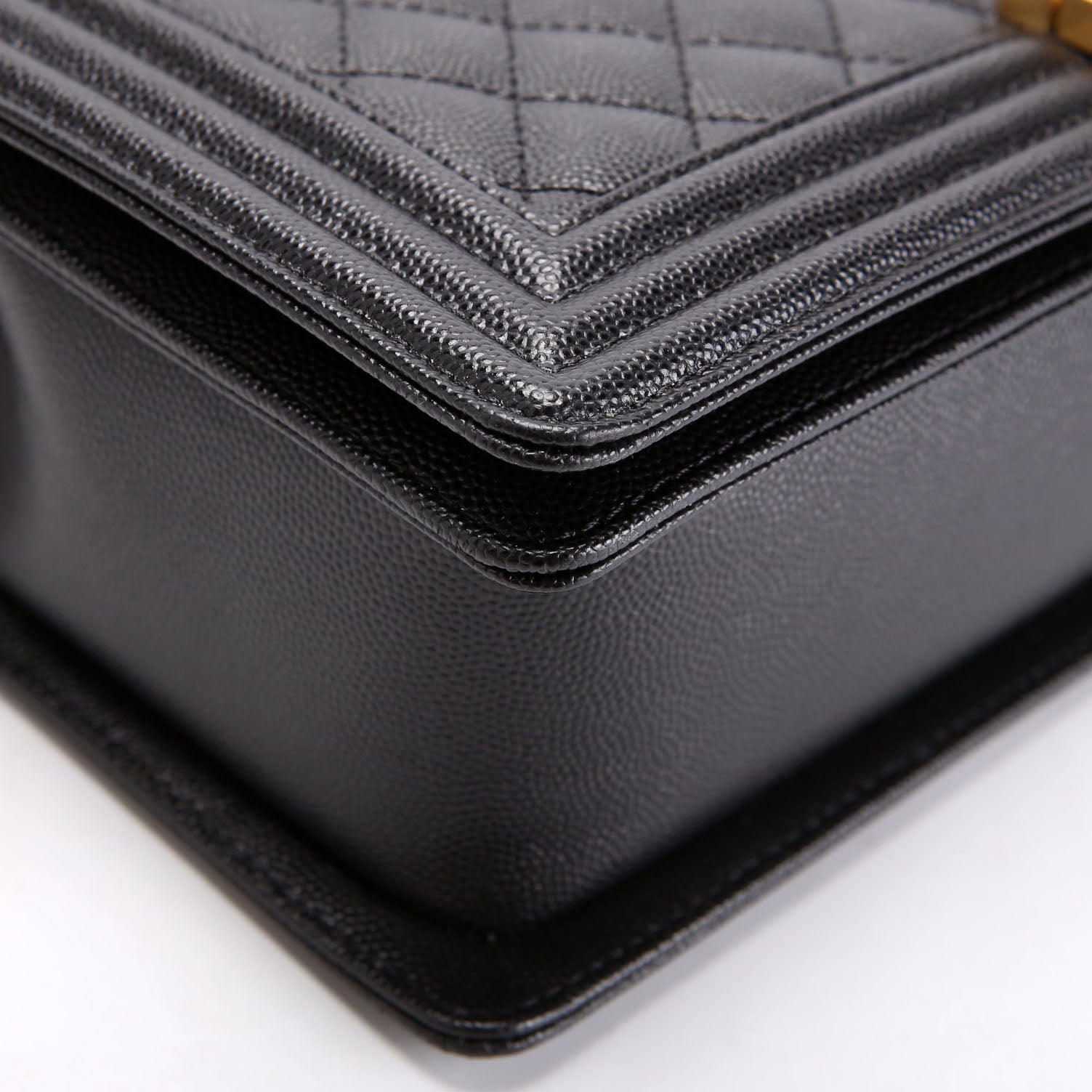 Chanel Boy Flap Large Caviar RFID Black