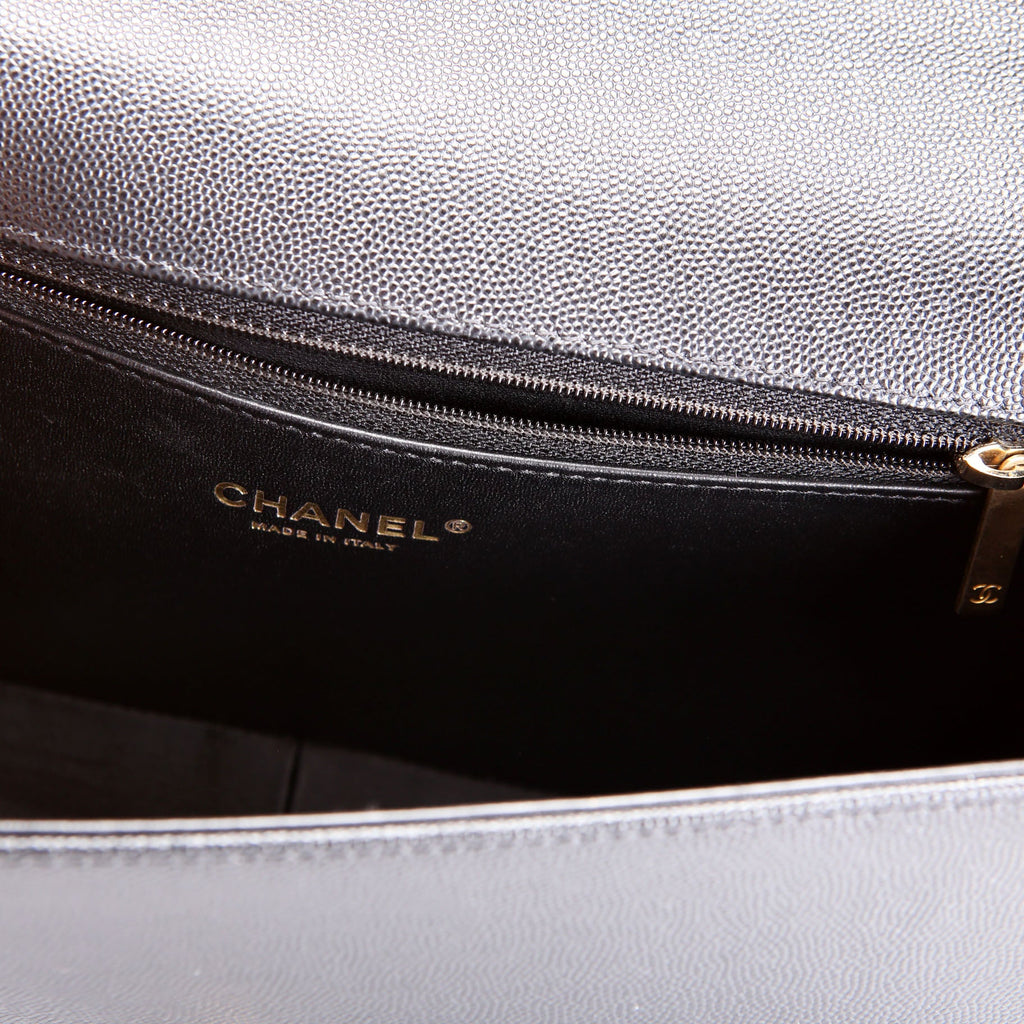 Chanel Boy Flap Large Caviar RFID Black