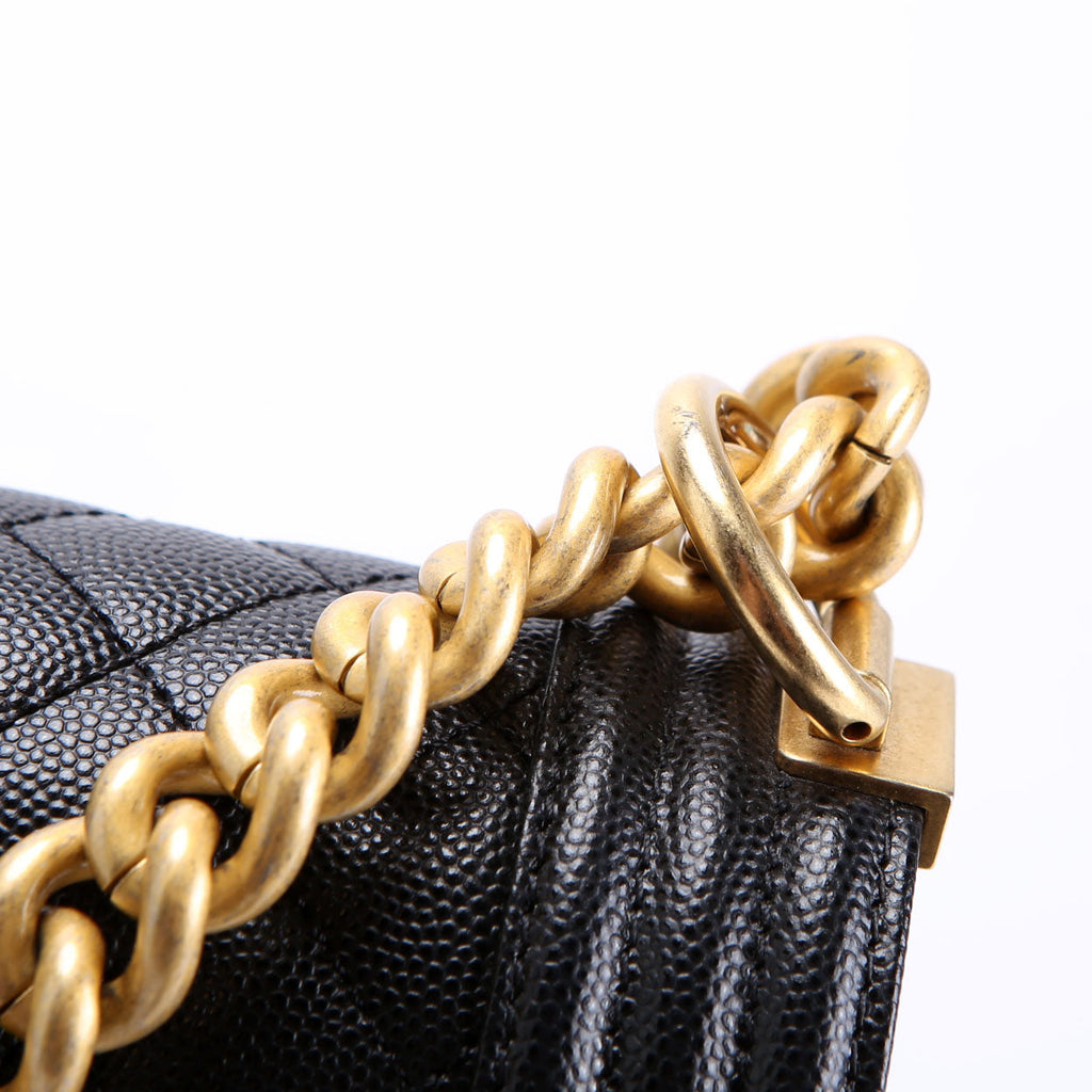 Chanel Boy Flap Large Caviar RFID Black