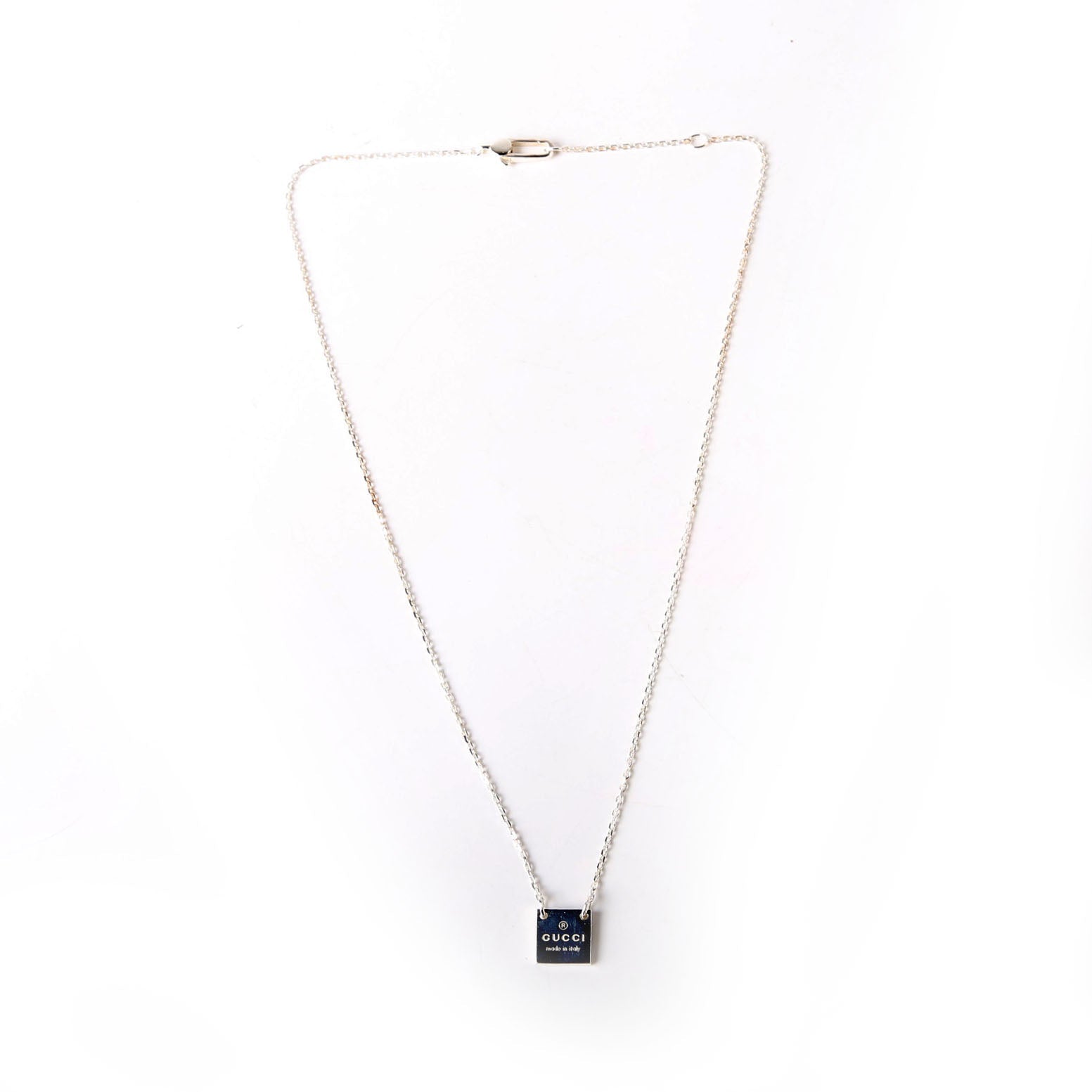 Gucci Trademark Square Necklace 925
