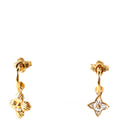 Louis Vuitton Blooming Strass Earrings Gold