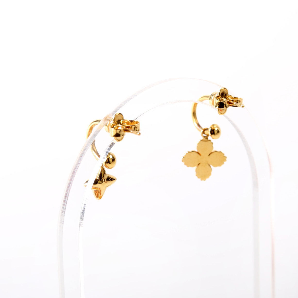 Louis Vuitton Blooming Strass Earrings Gold