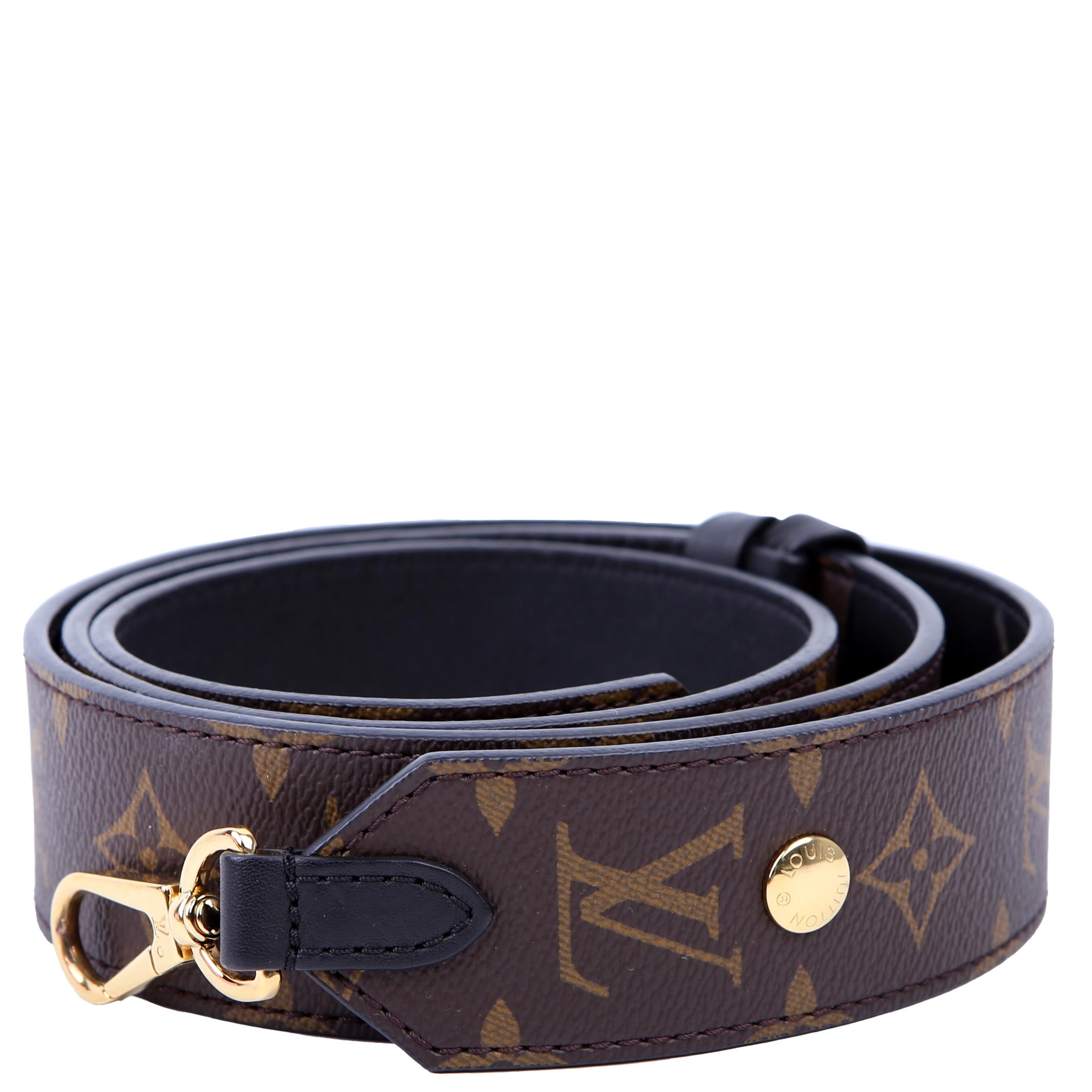 Louis Vuitton Bandouliere Adjustable Monogram Strap Black