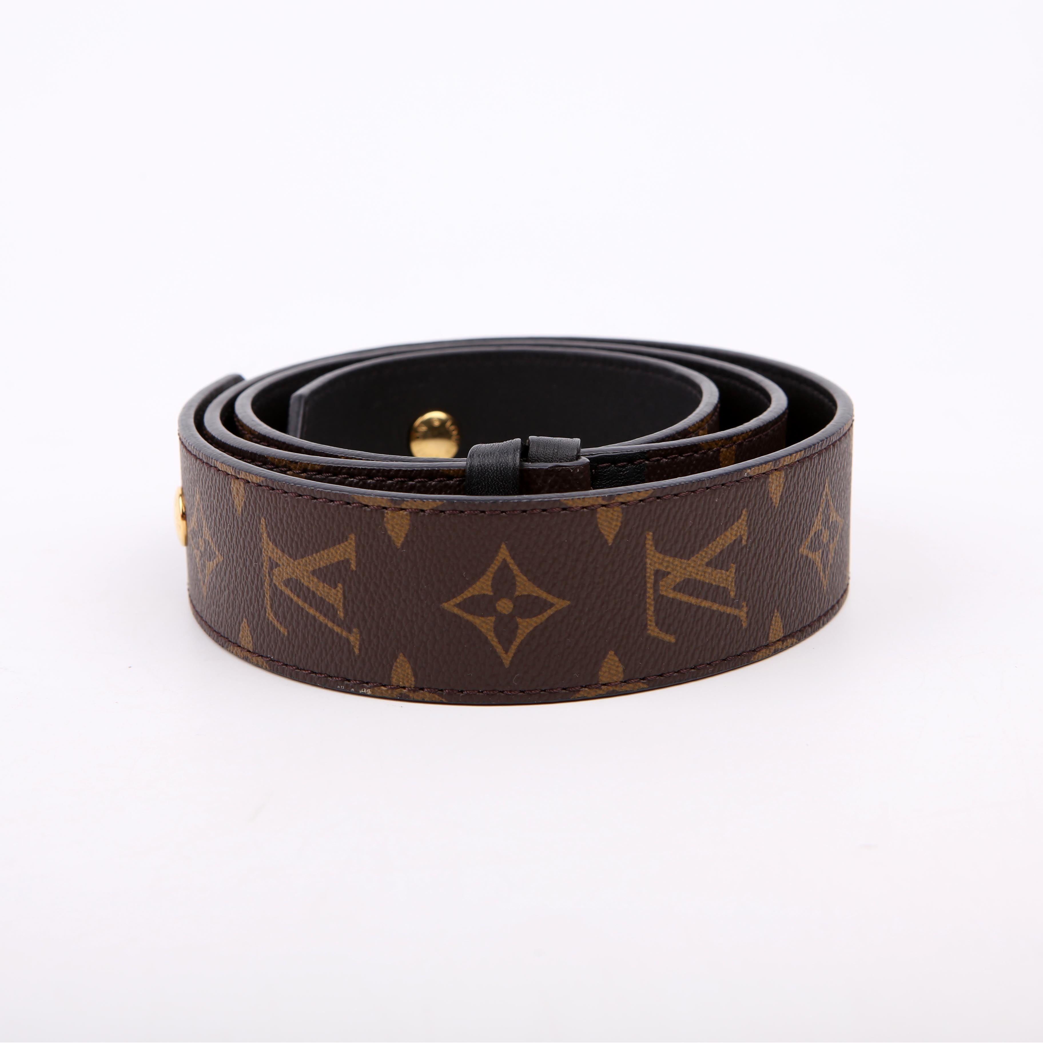 Louis Vuitton Bandouliere Adjustable Monogram Strap Black