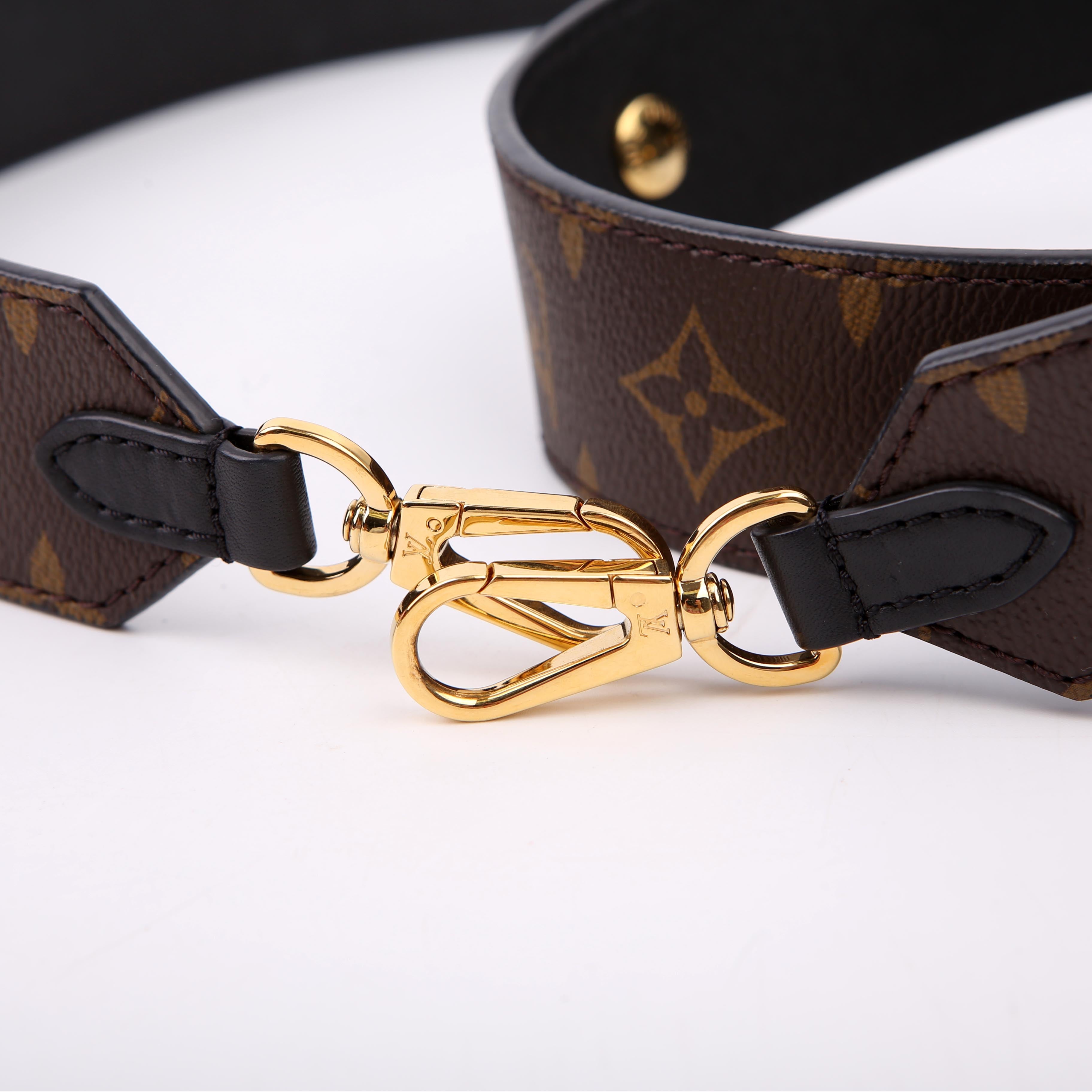 Louis Vuitton Bandouliere Adjustable Monogram Strap Black