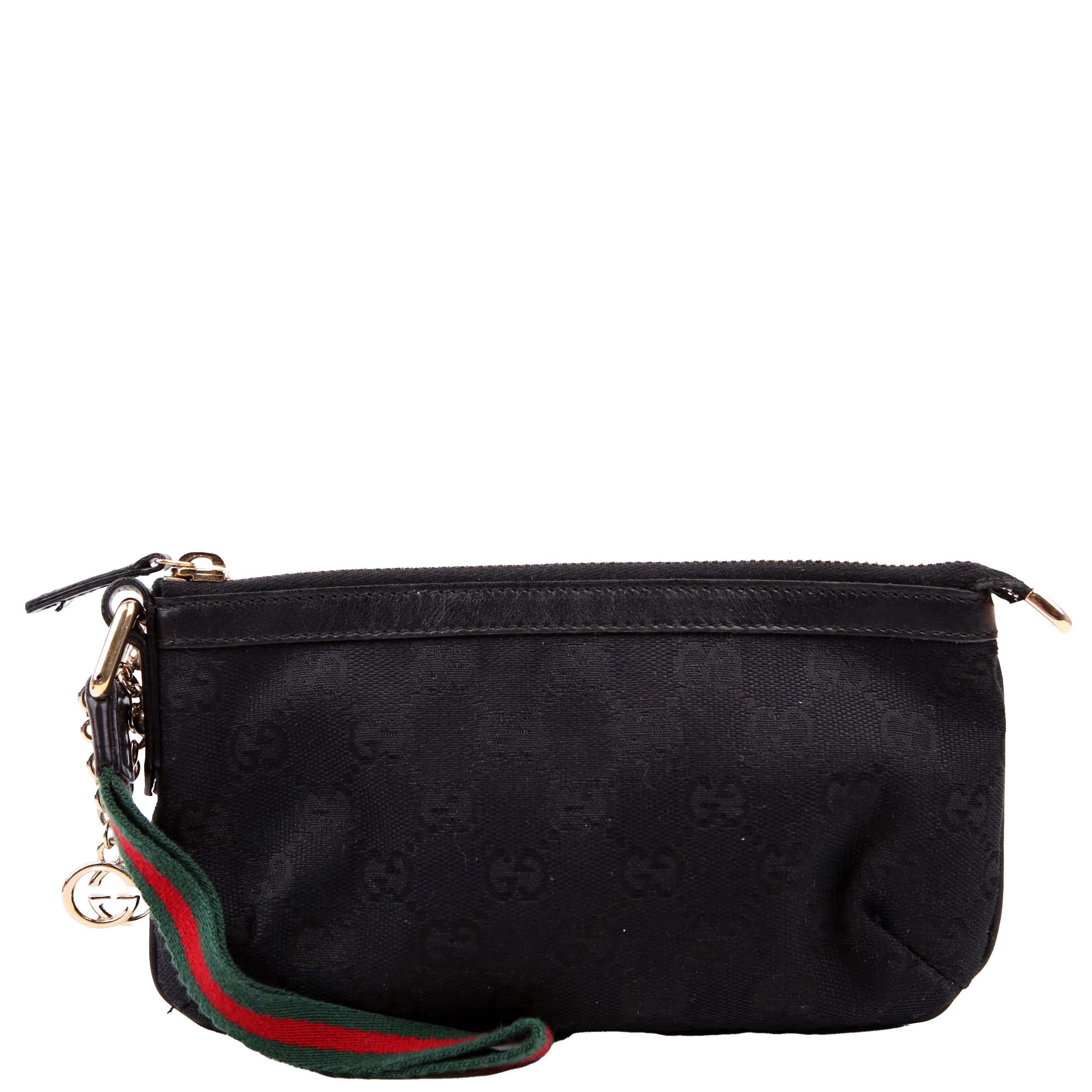 Gucci 191184 Jolicoeur Pouch Canvas Black