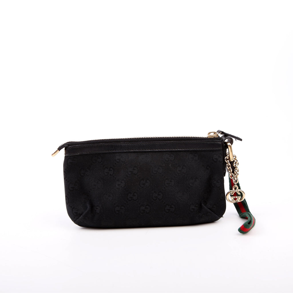 Gucci 191184 Jolicoeur Pouch Canvas Black