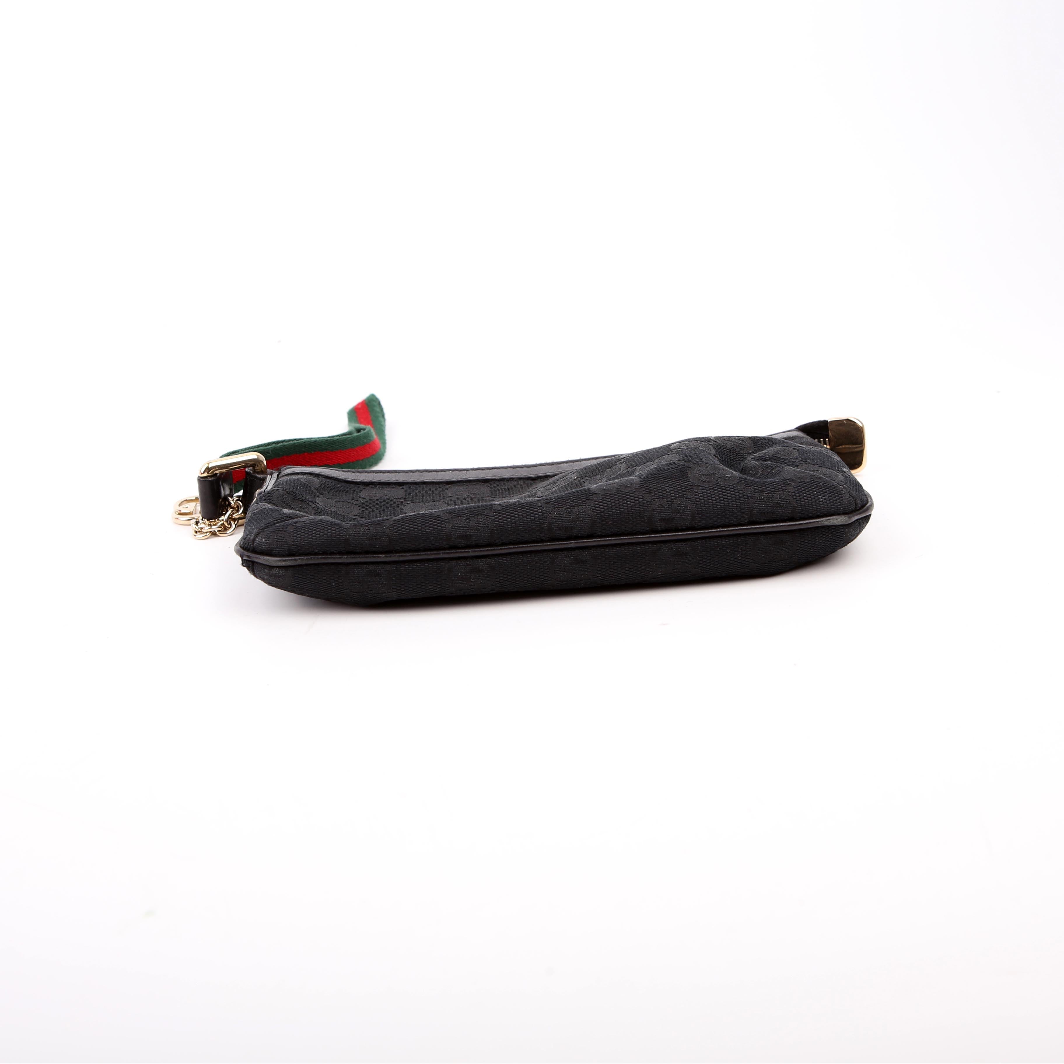 Gucci 191184 Jolicoeur Pouch Canvas Black