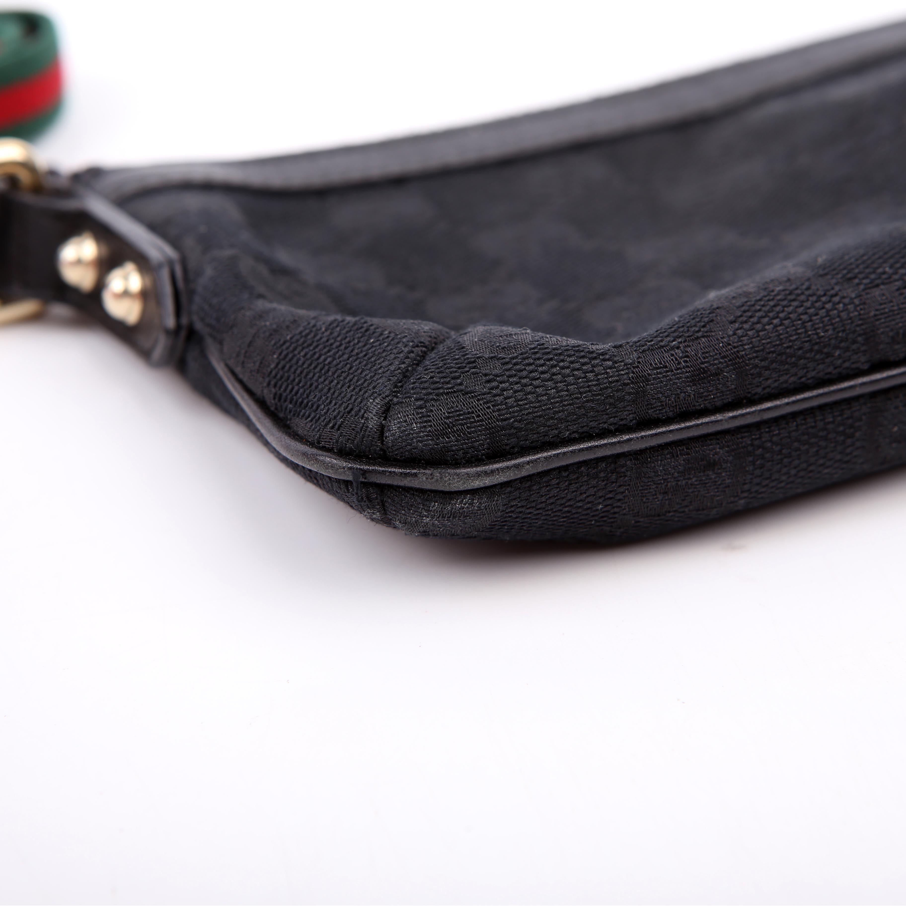 Gucci 191184 Jolicoeur Pouch Canvas Black