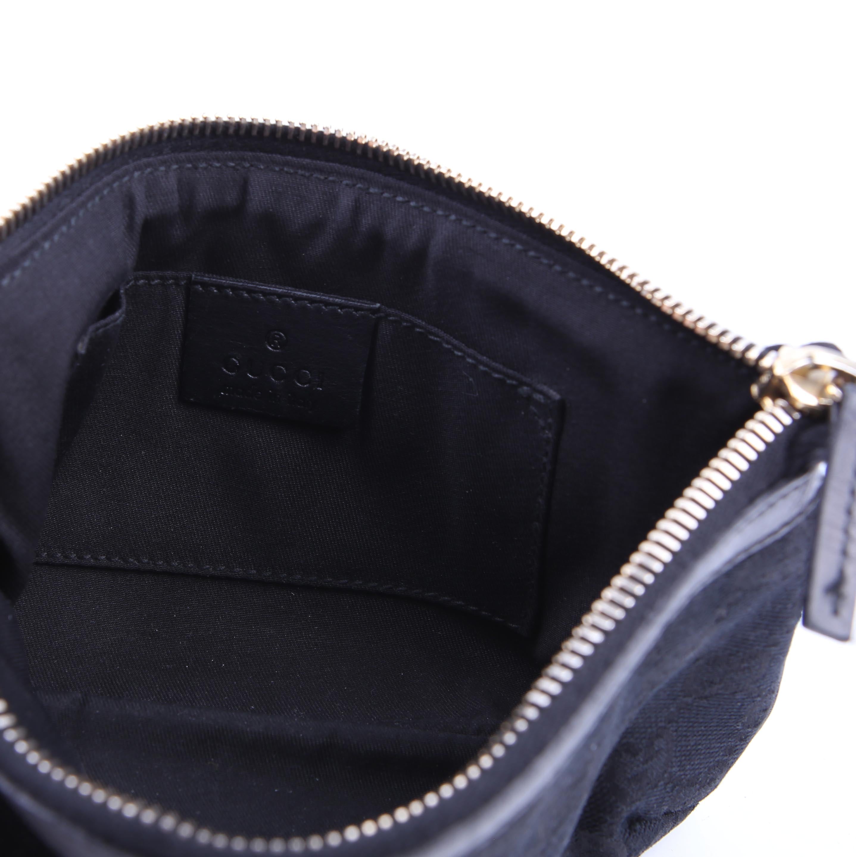 Gucci 191184 Jolicoeur Pouch Canvas Black