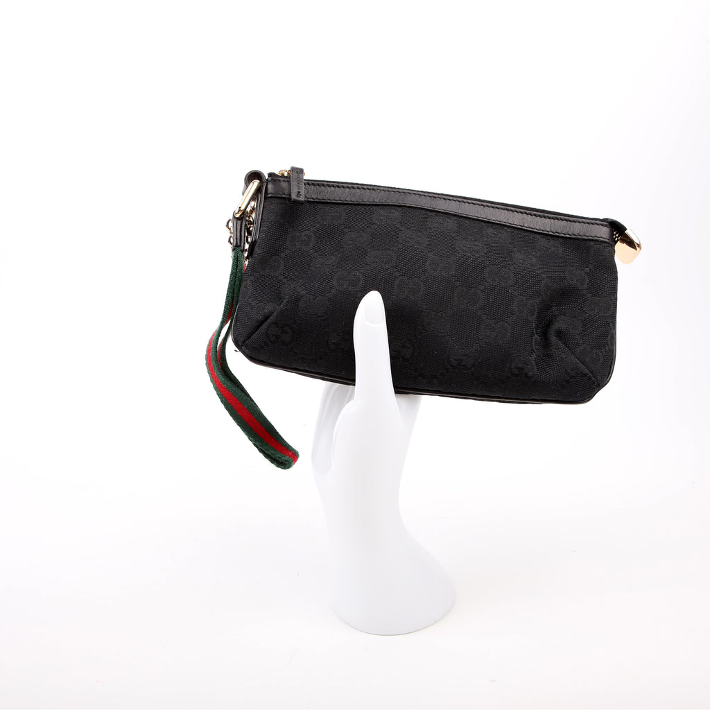 Gucci 191184 Jolicoeur Pouch Canvas Black