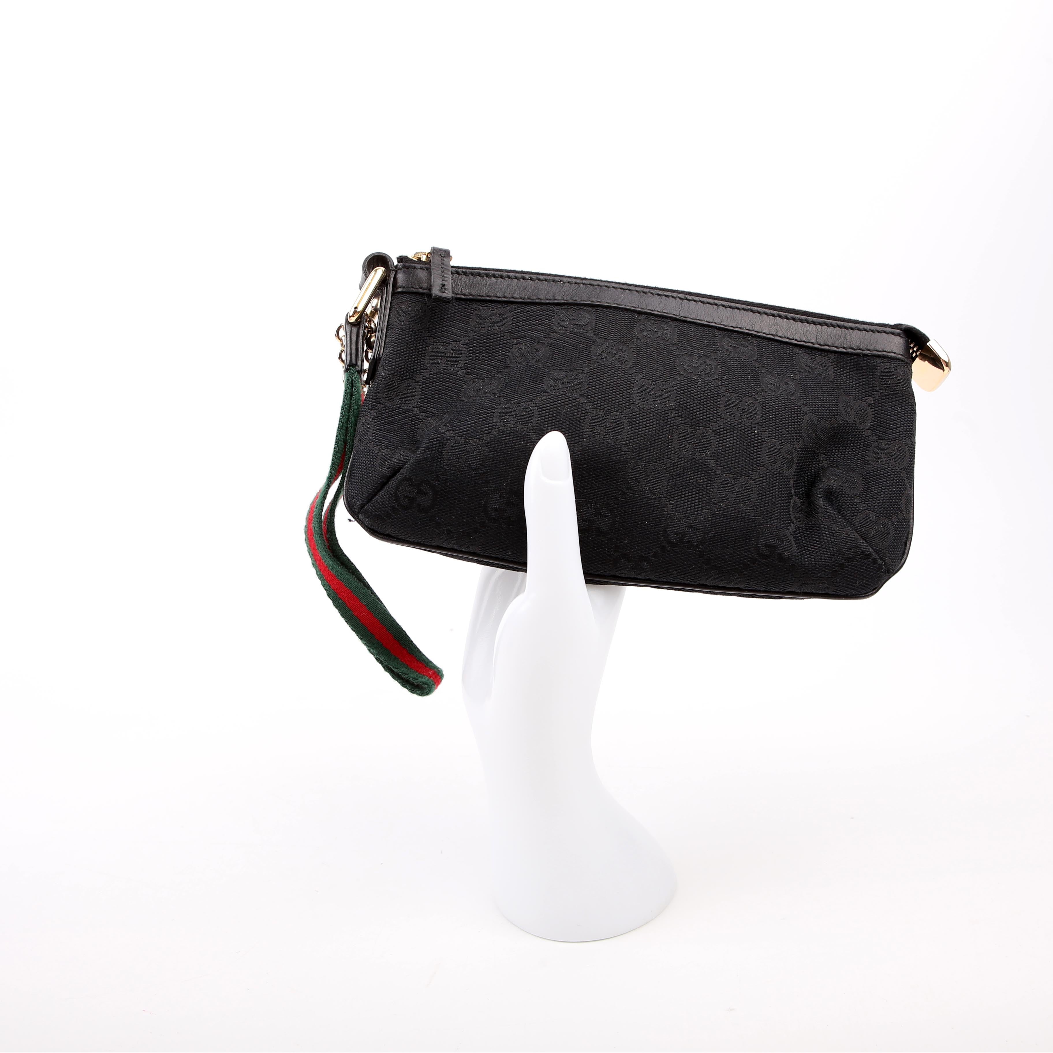 Gucci 191184 Jolicoeur Pouch Canvas Black