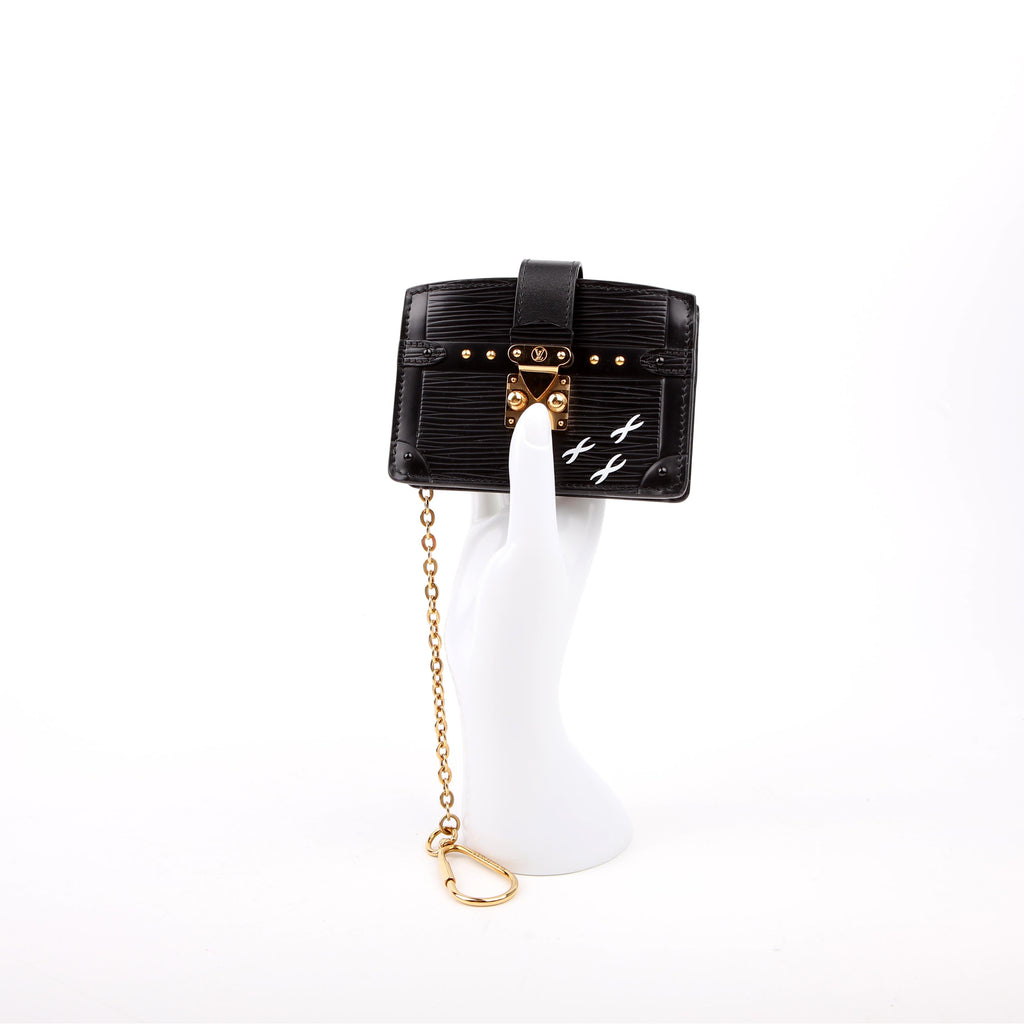Louis Vuitton Trunk Multicartes Card Holder Epi Black