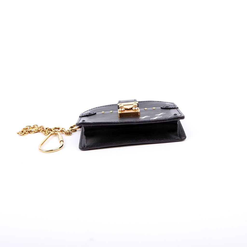 Louis Vuitton Trunk Multicartes Card Holder Epi Black