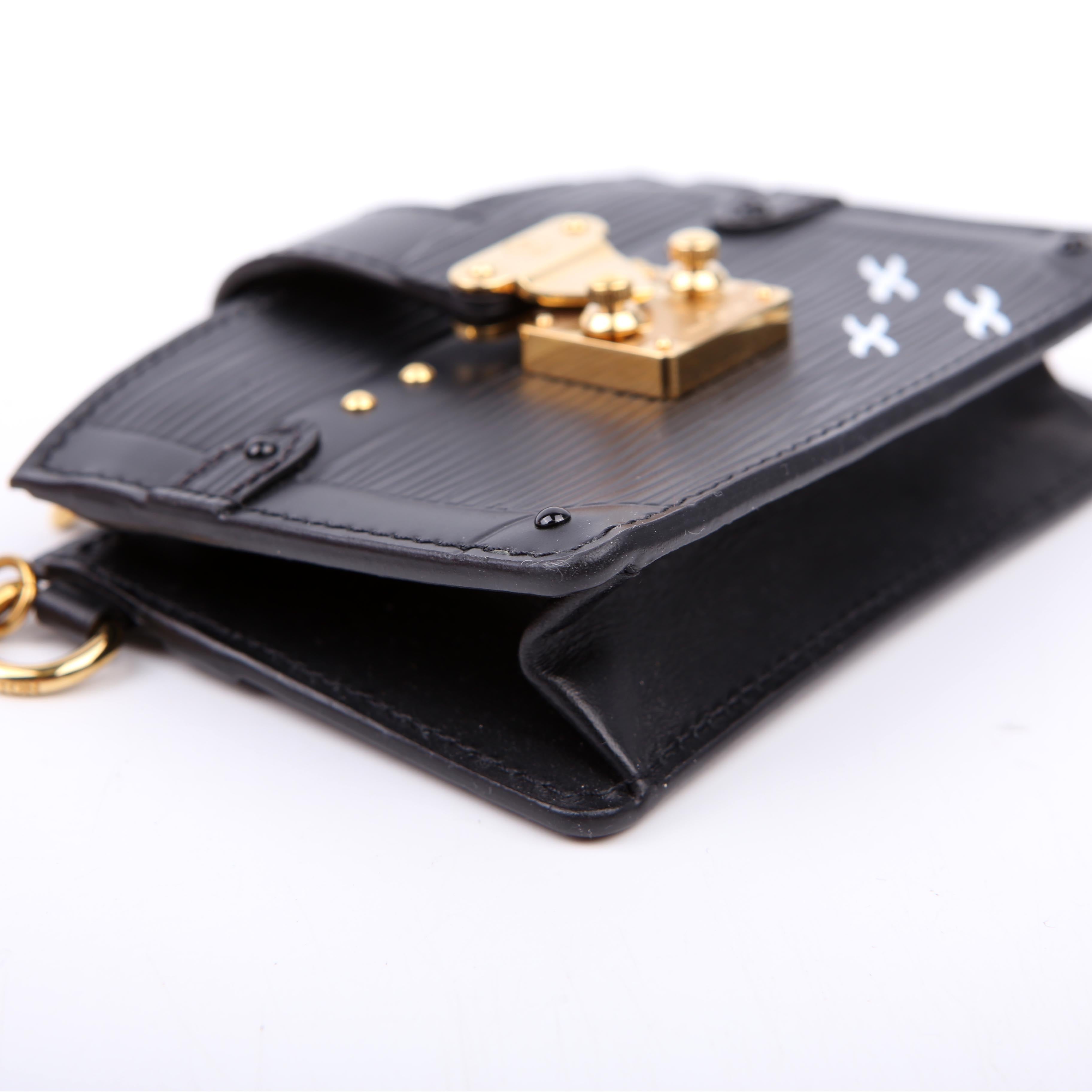 Louis Vuitton Trunk Multicartes Card Holder Epi Black